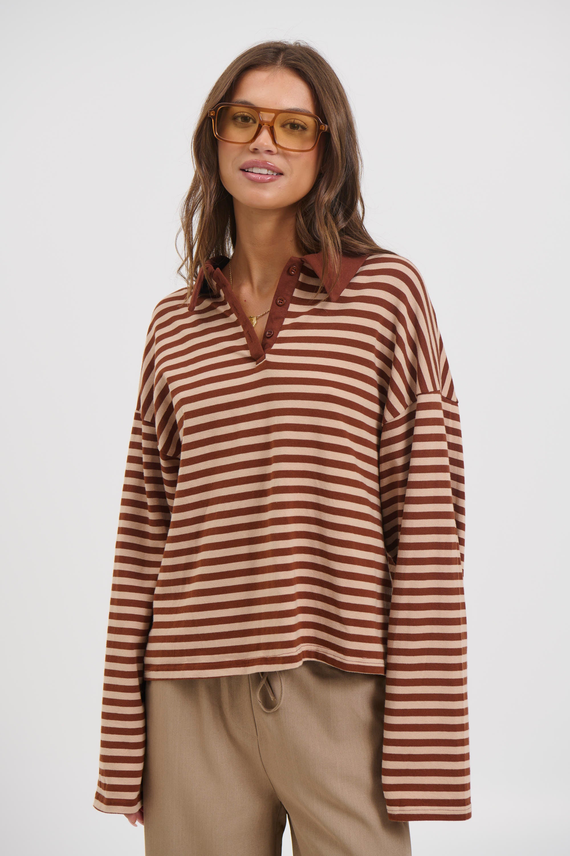 Megan Long Sleeve Latte