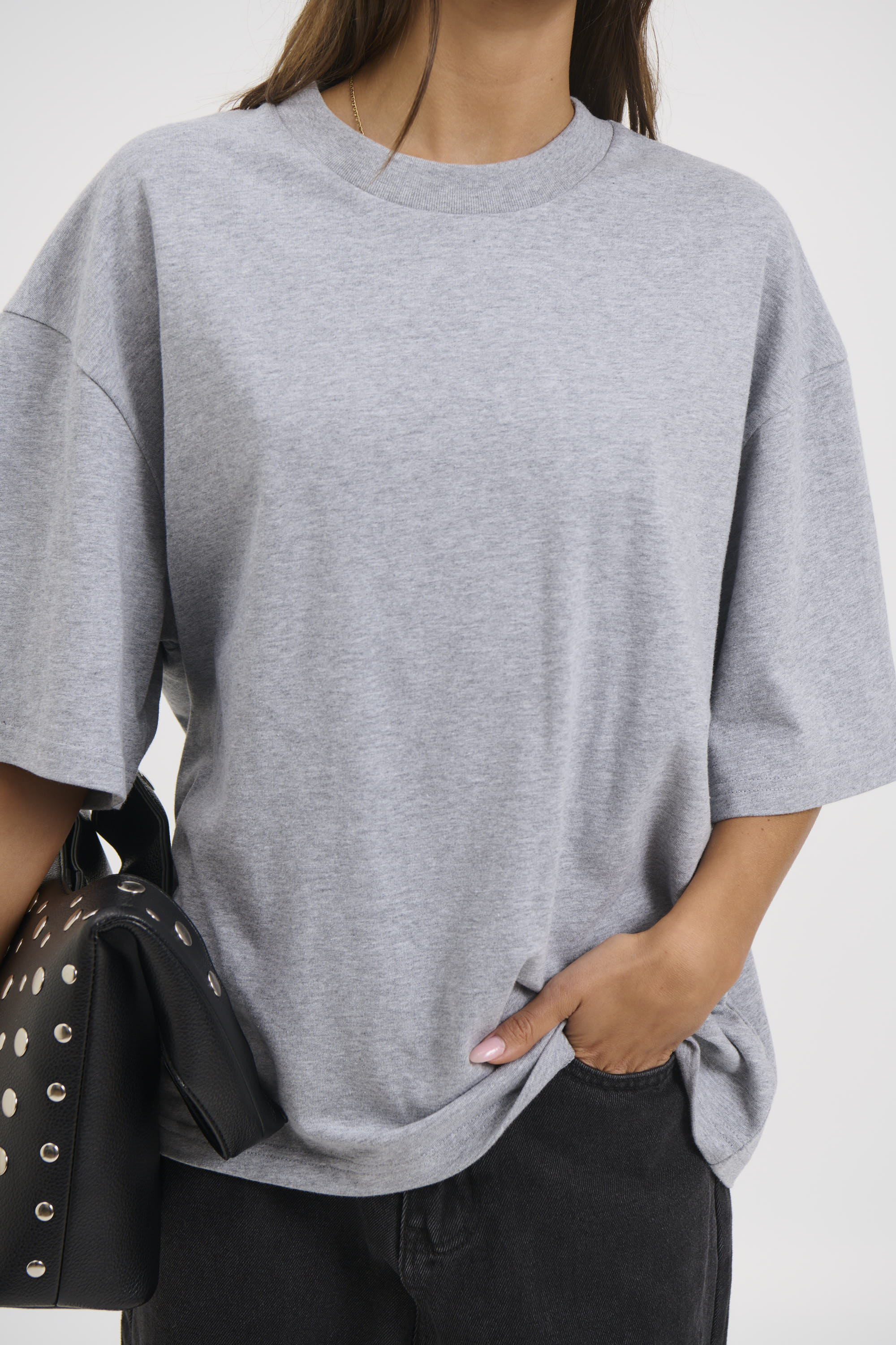 Unisex Emmett Box Tee Grey
