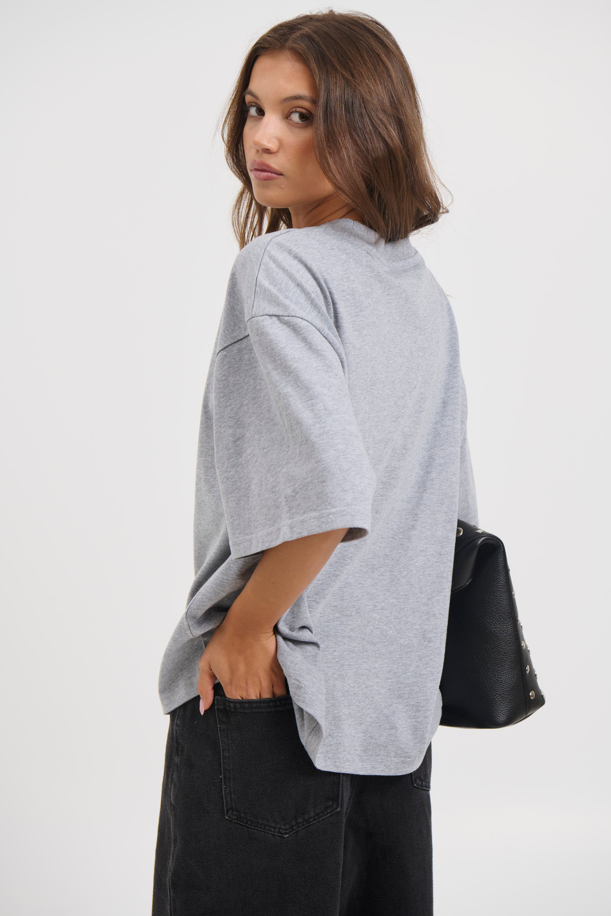 Unisex Emmett Box Tee Grey