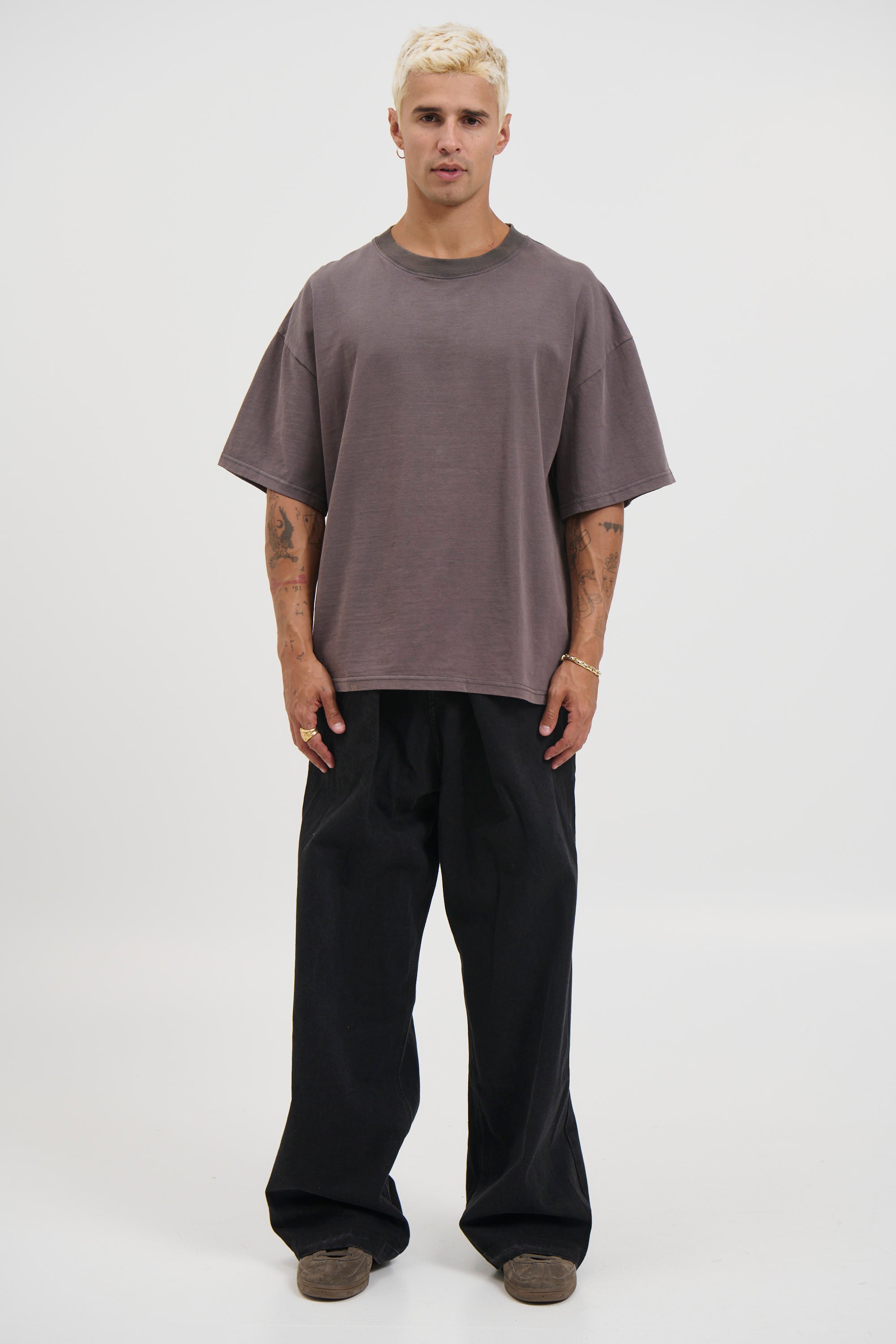 Charlie Crew Neck Wash Tee Acid