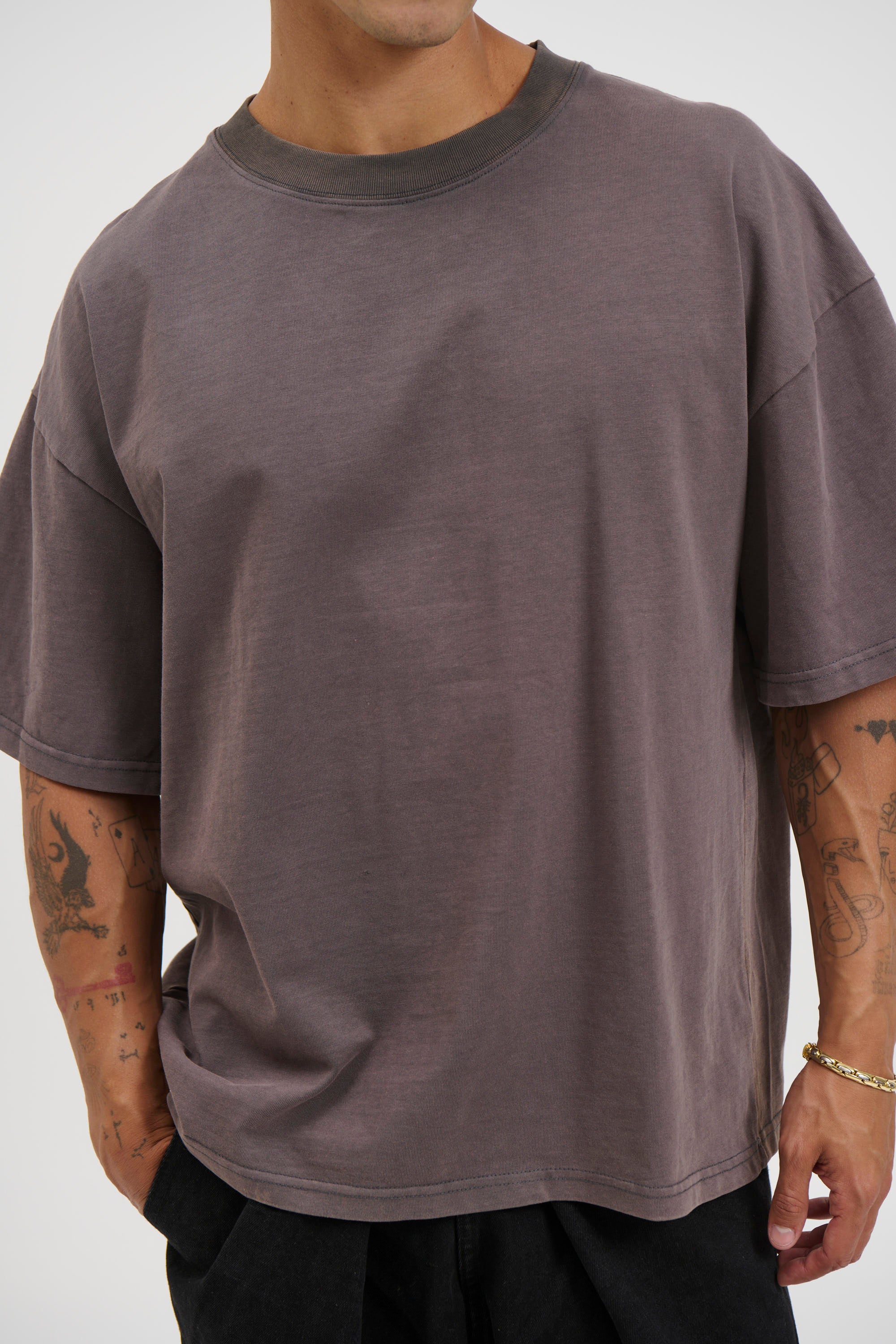 Charlie Crew Neck Wash Tee Acid