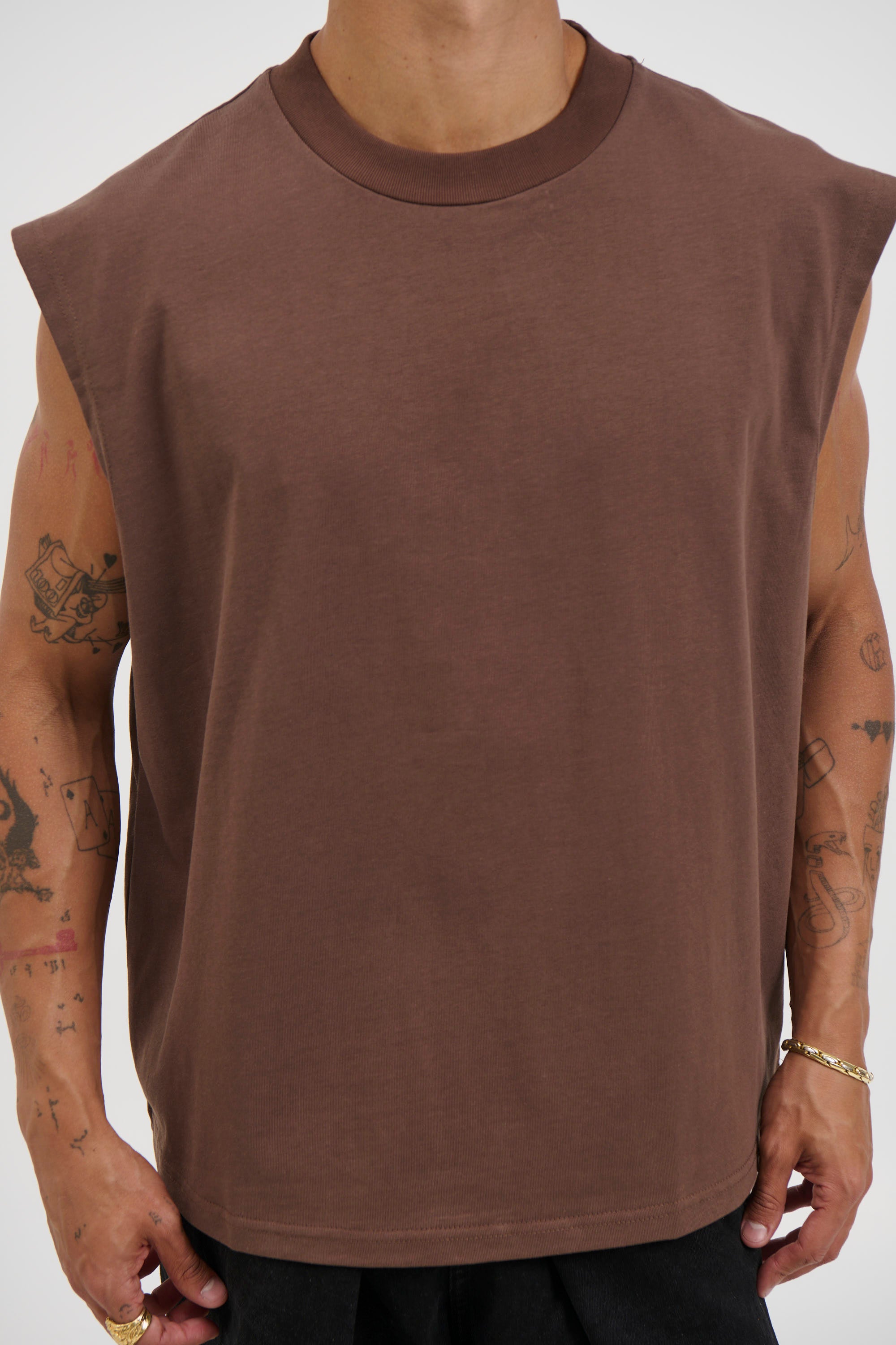 Callin Crop Tank Choc