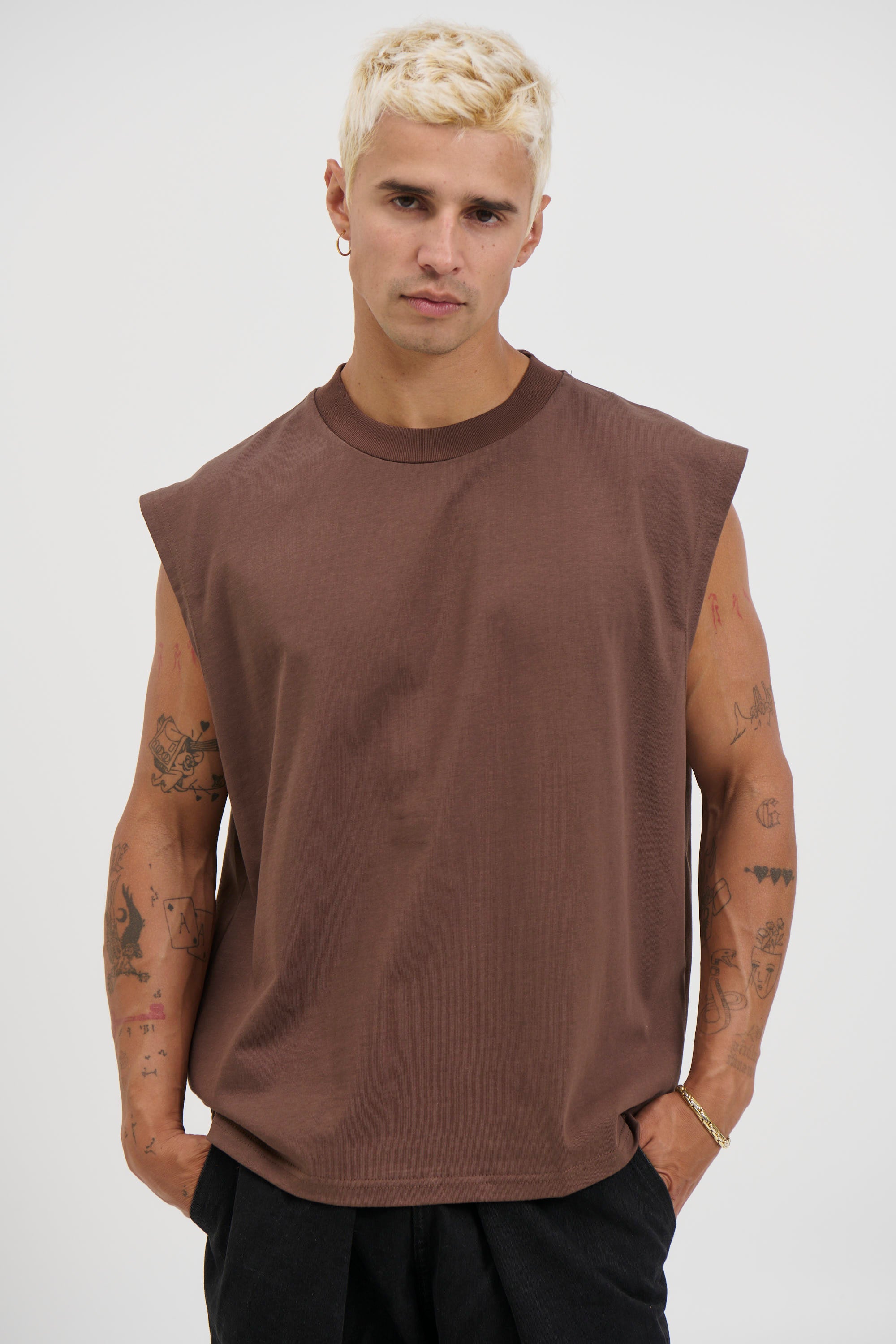 Callin Crop Tank Choc