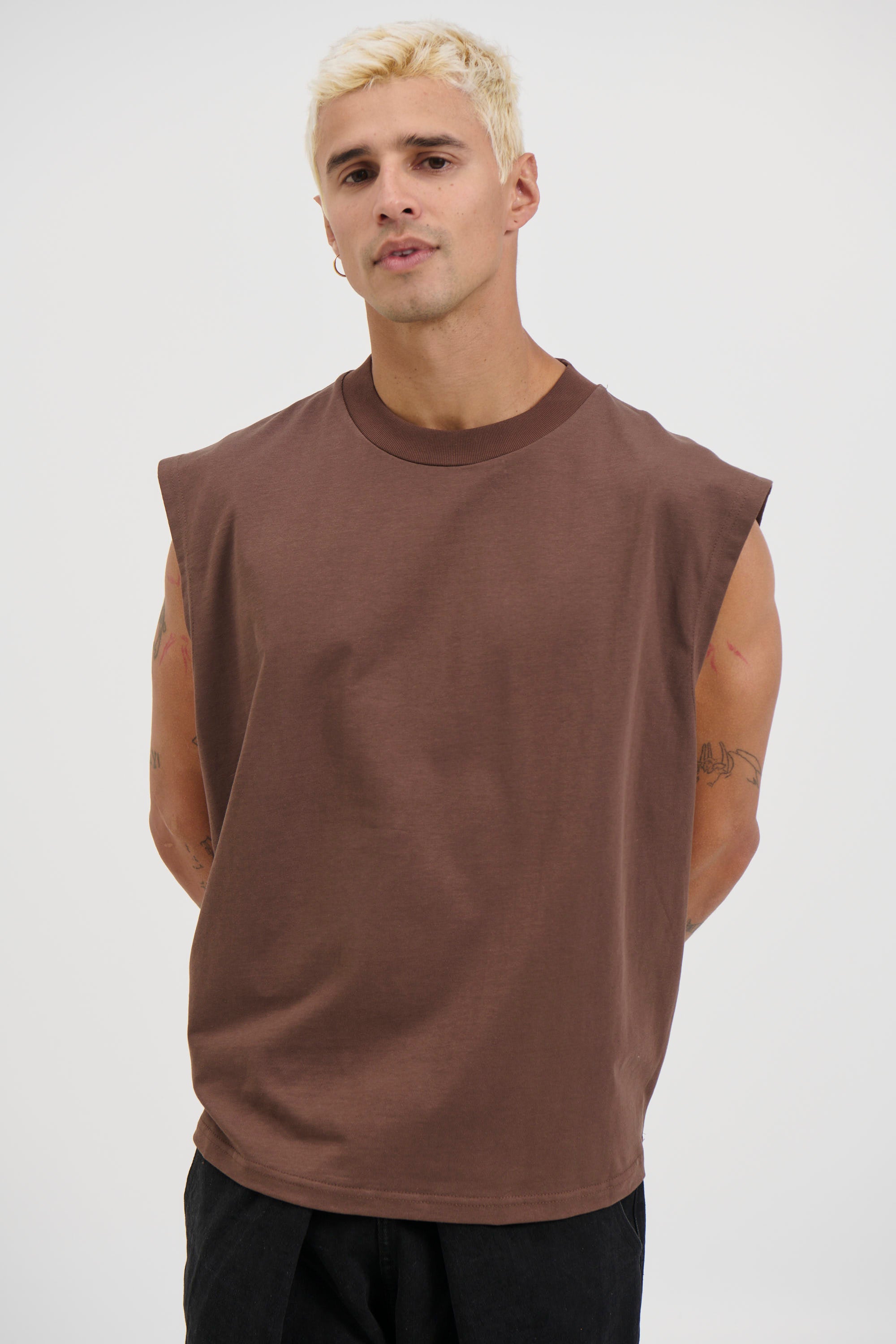 Callin Crop Tank Choc