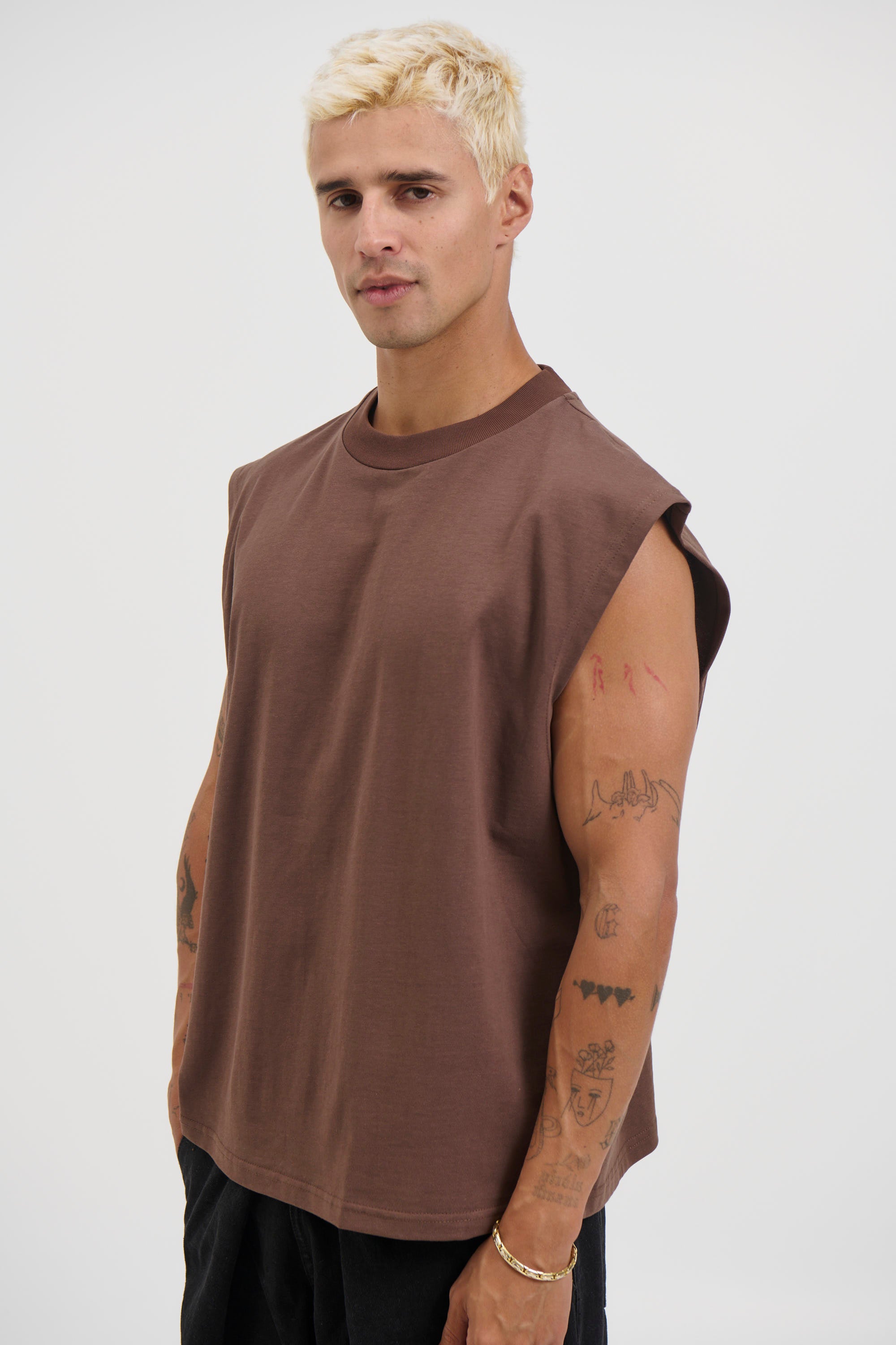Callin Crop Tank Choc