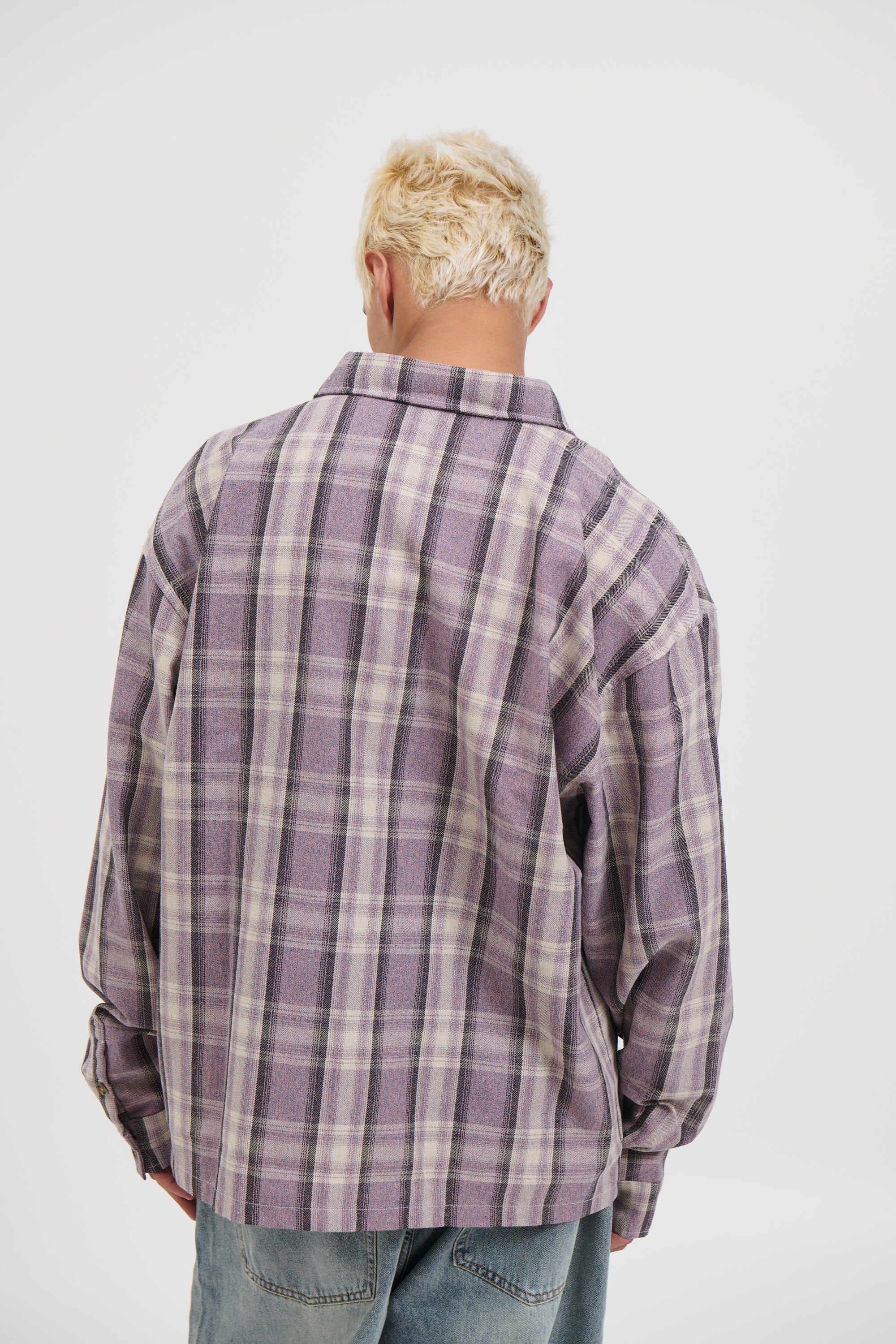 Brooklyn Check Shirt Lilac