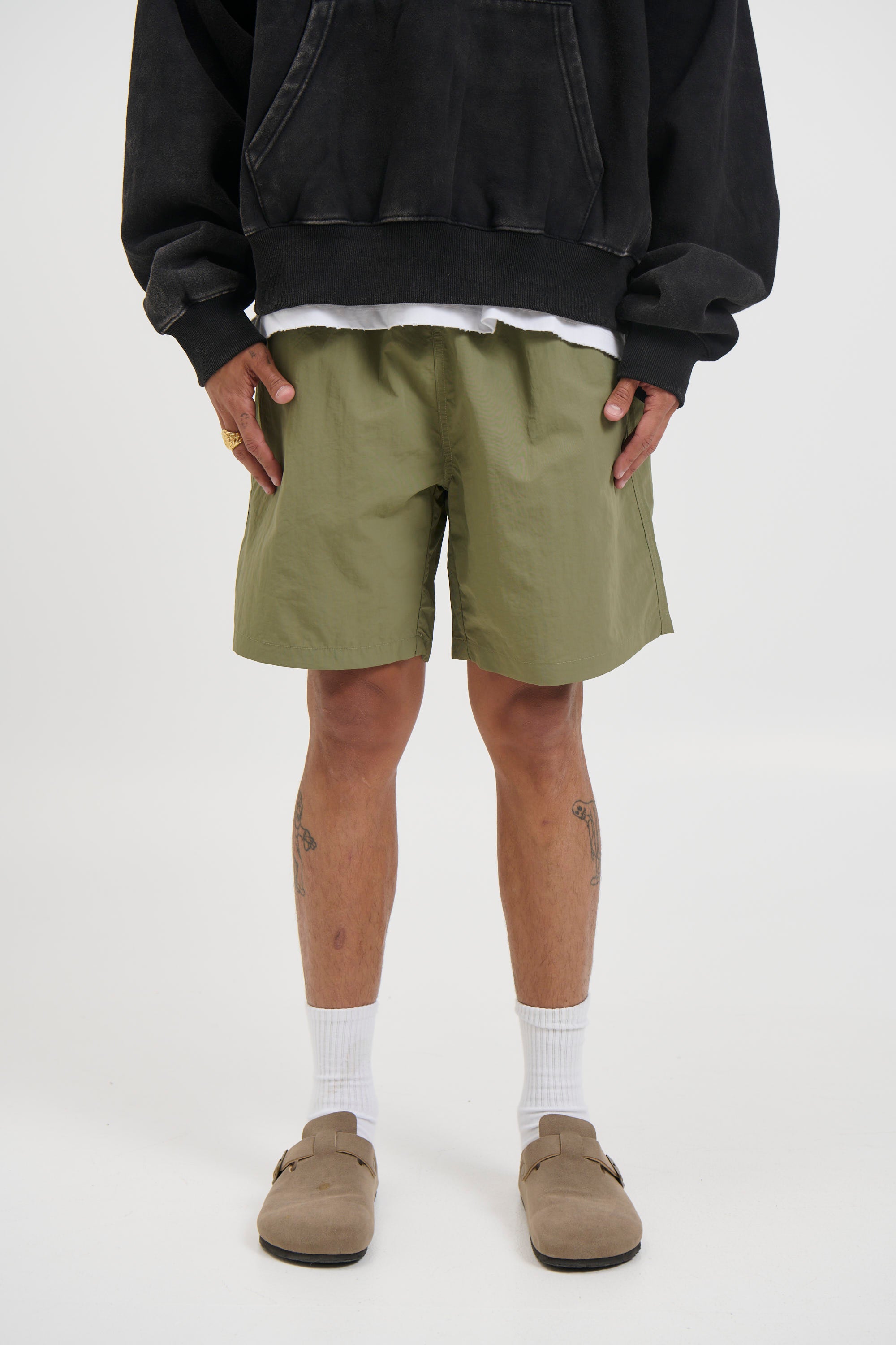 Nylon Walk Short Khaki