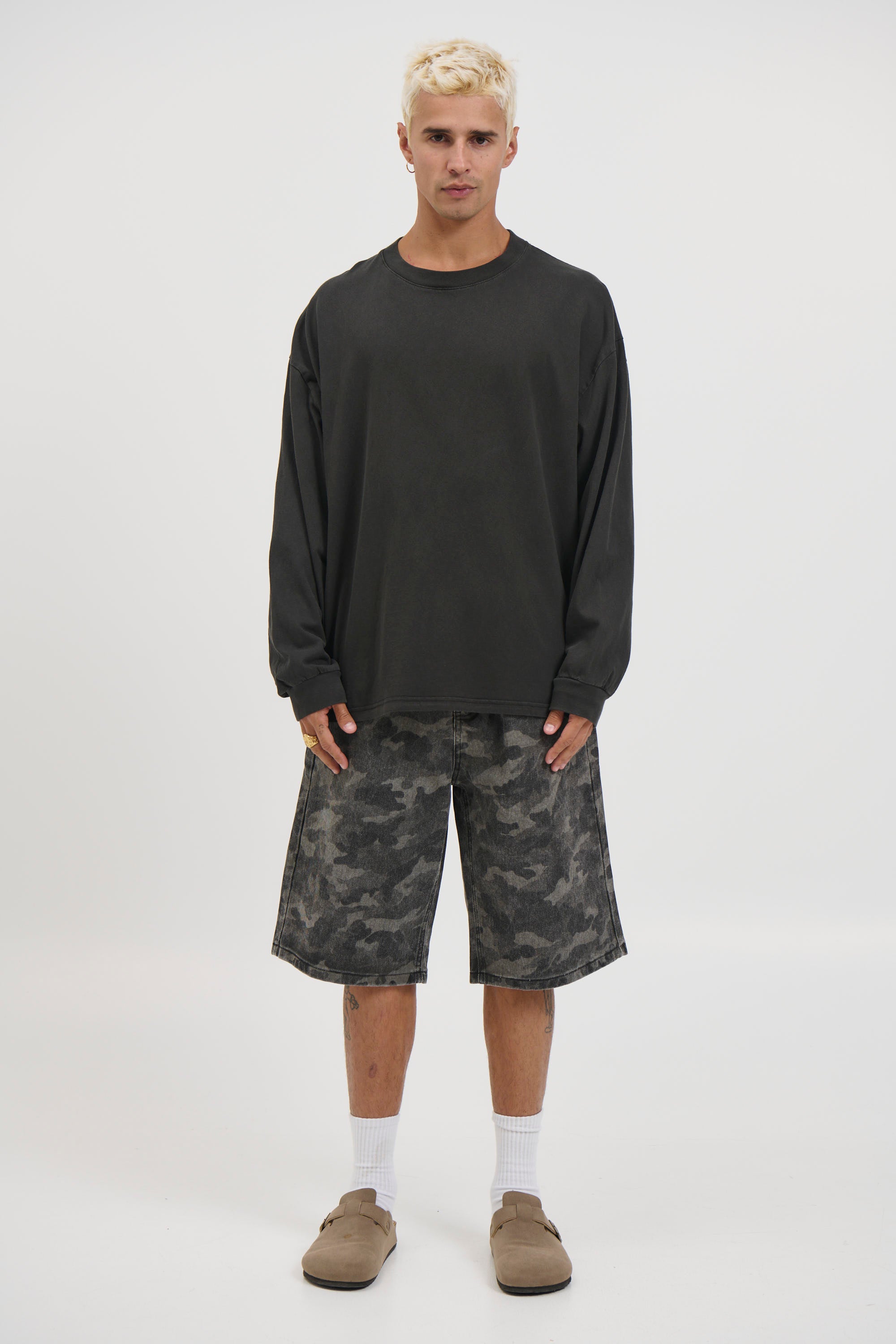 Camo Baggy Short Khaki