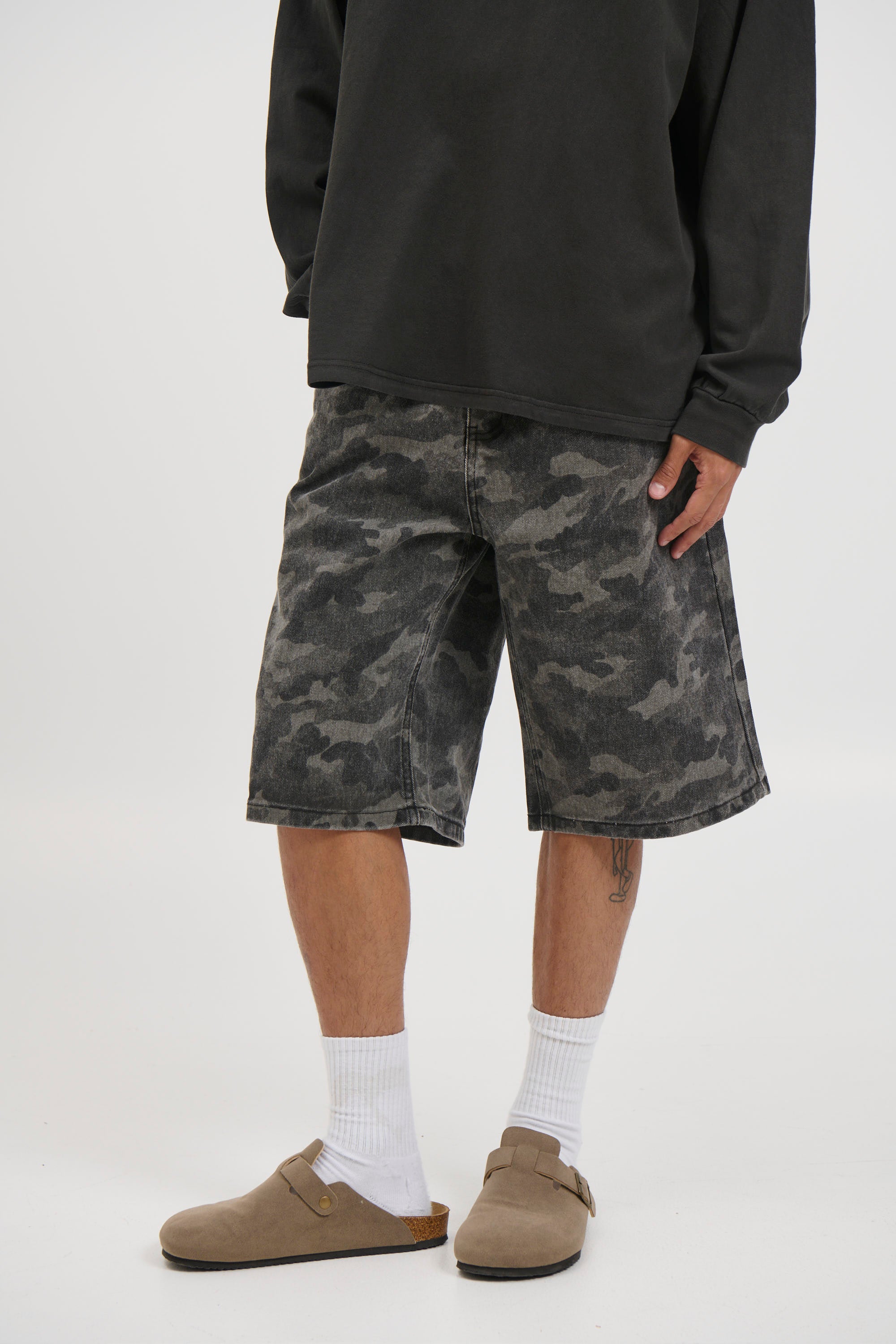 Camo Baggy Short Khaki
