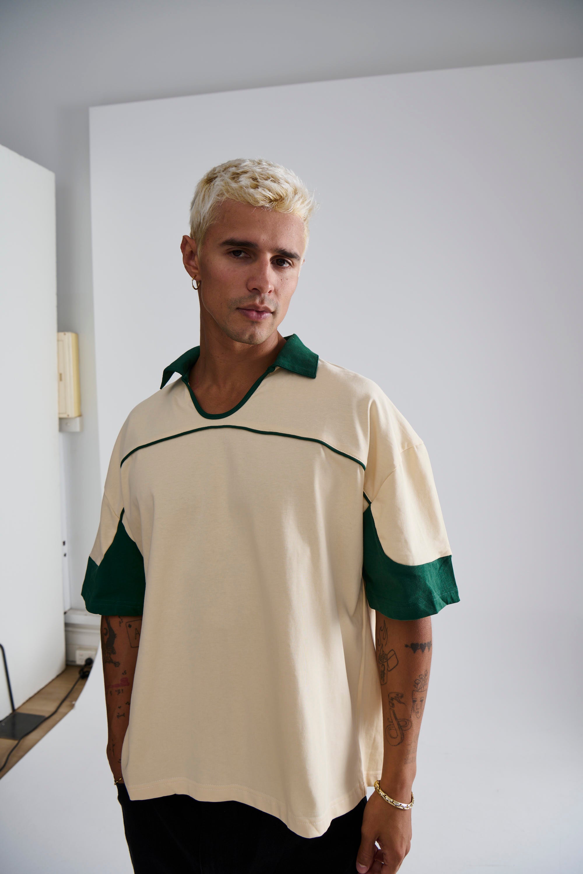 Paul Two Tone Polo Soft Yellow