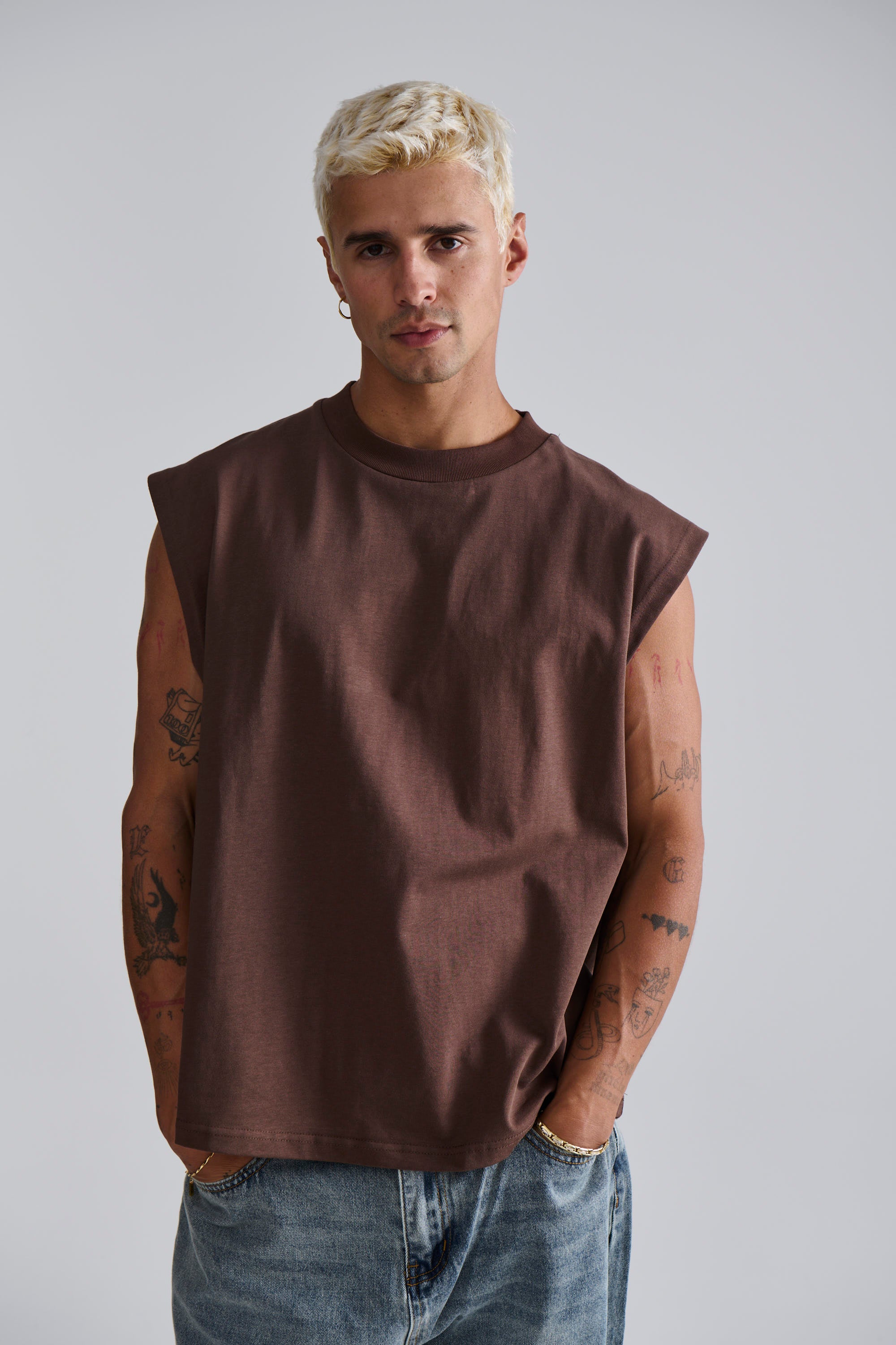 Callin Crop Tank Choc