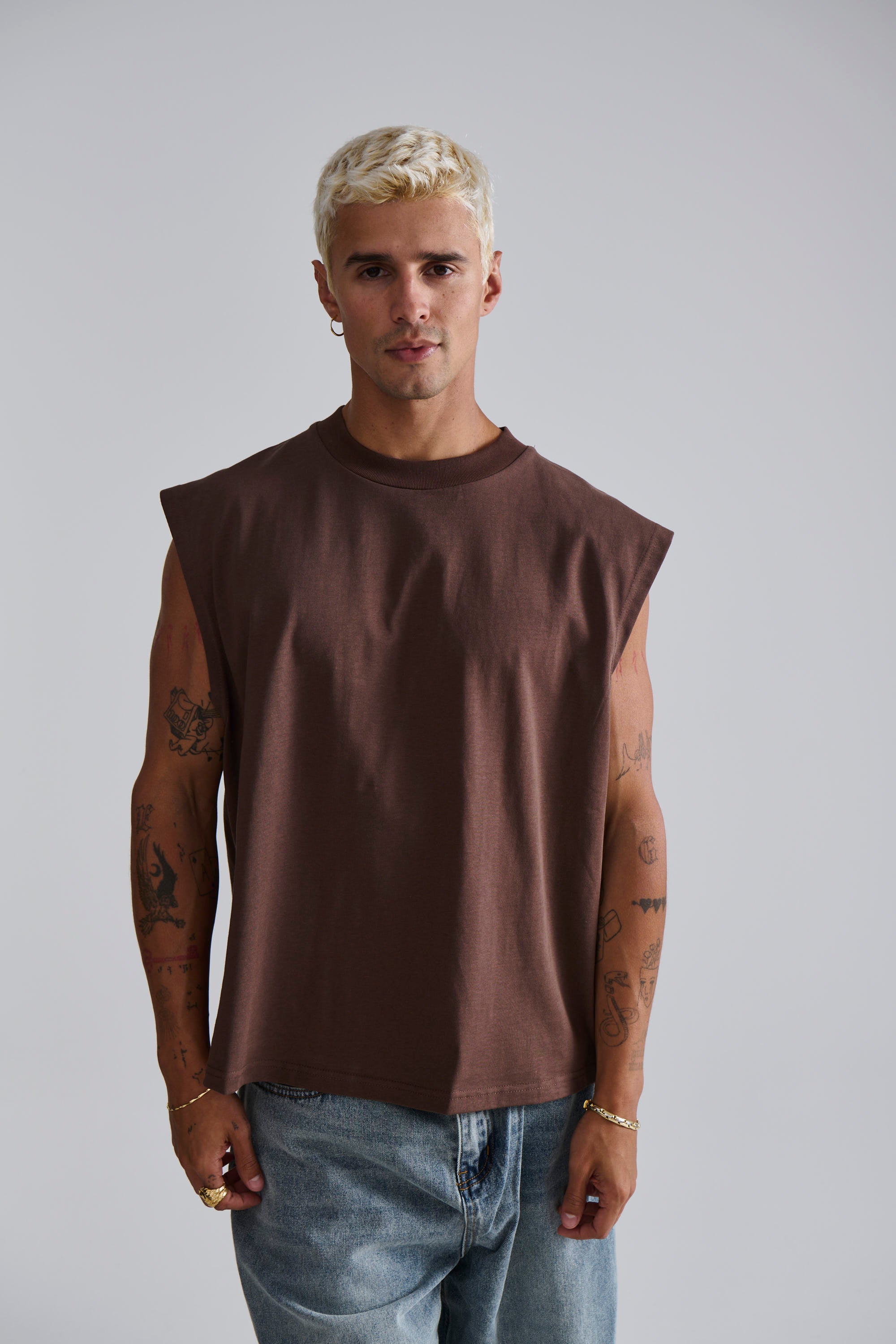 Callin Crop Tank Choc