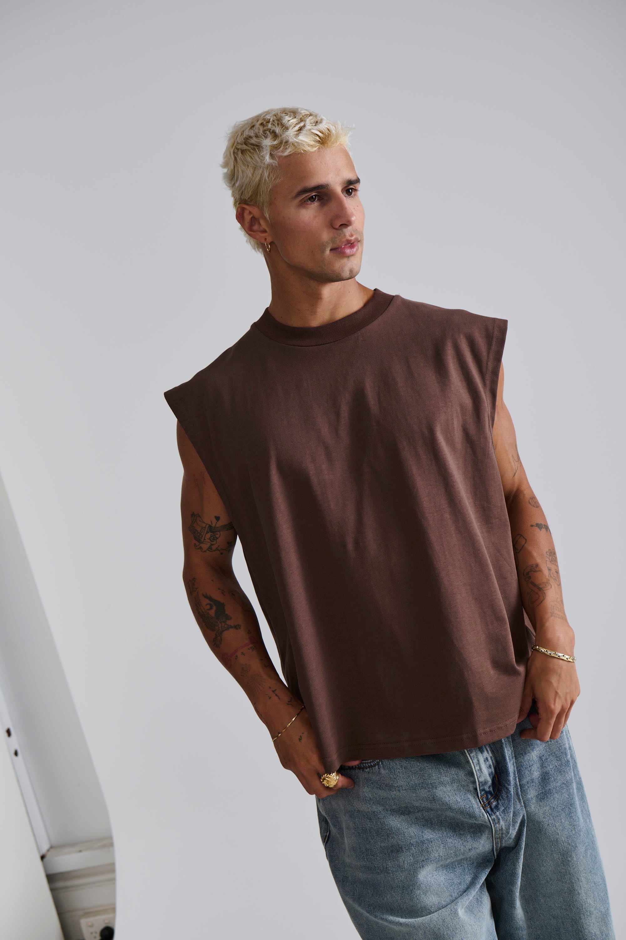 Callin Crop Tank Choc