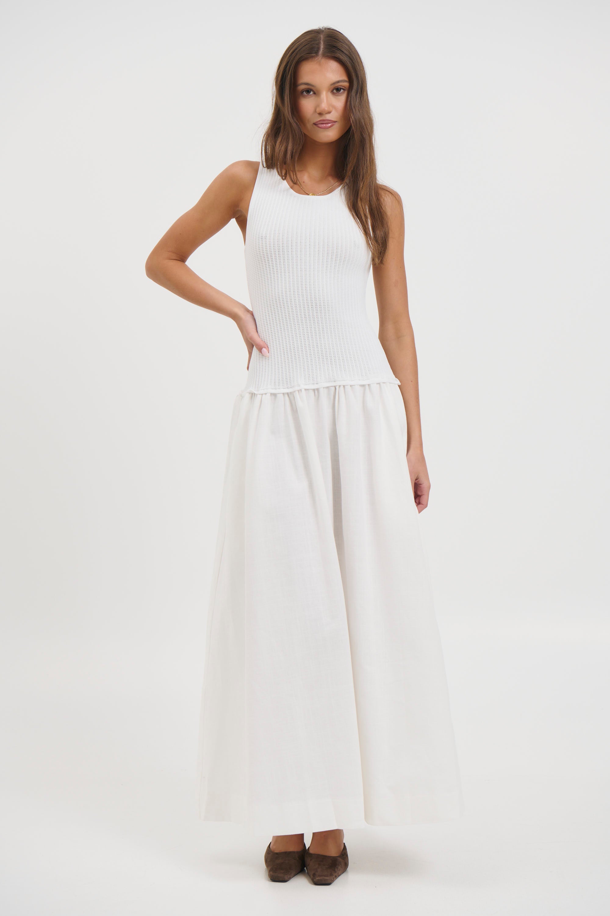 Malibu Maxi Dress White