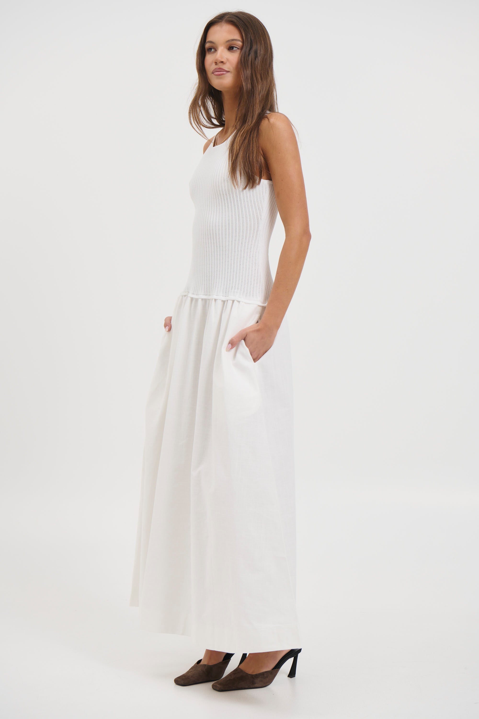 Malibu Maxi Dress White