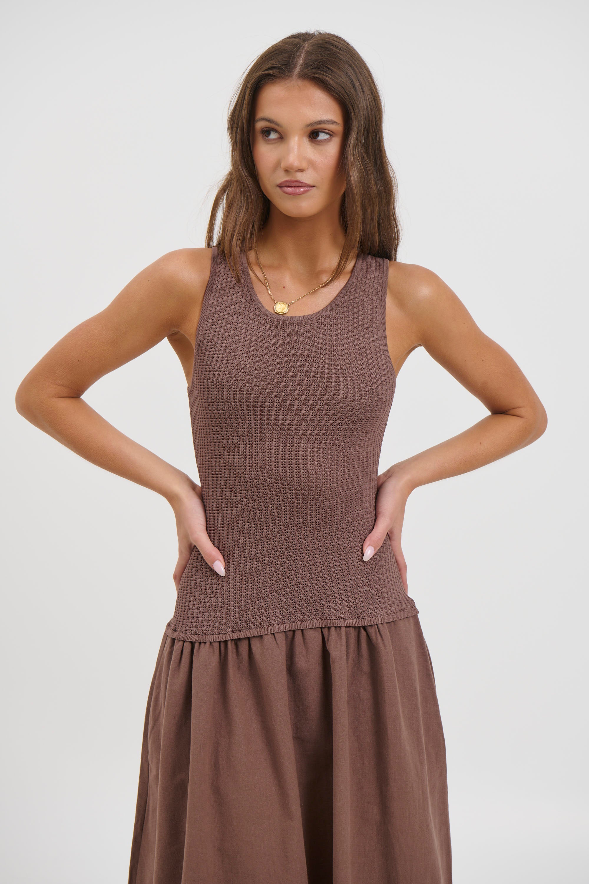 Malibu Maxi Dress Chocolate