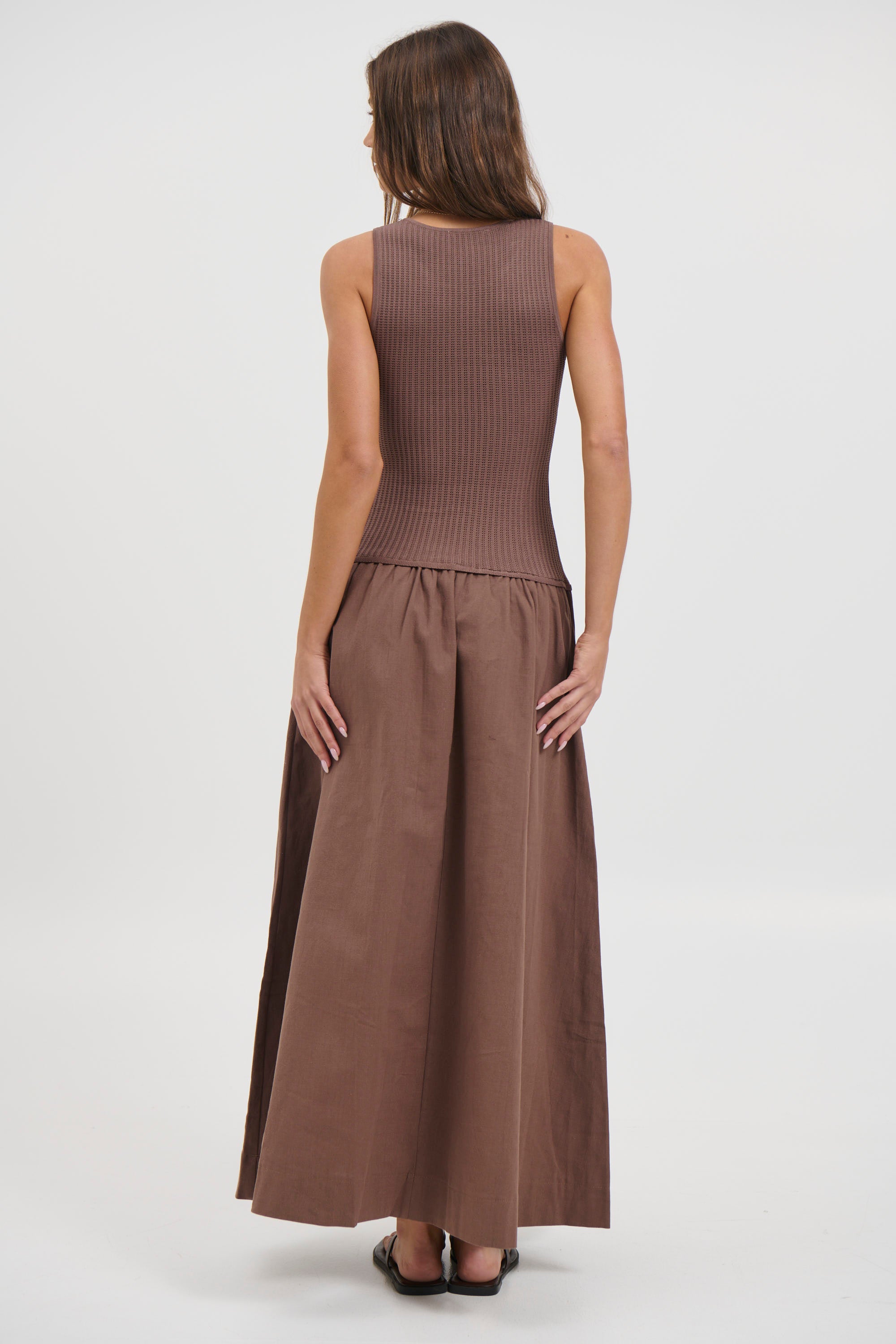 Malibu Maxi Dress Chocolate