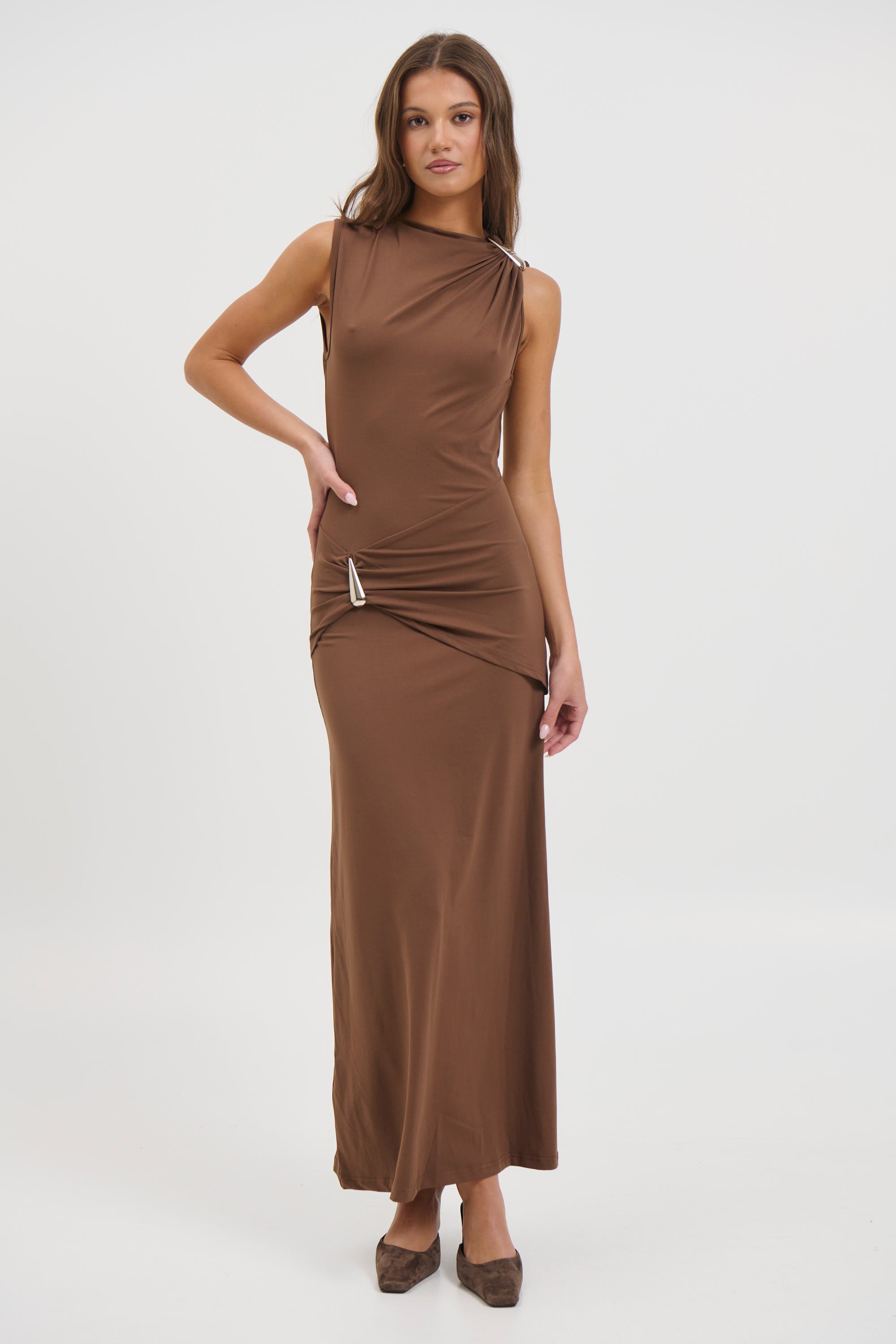 Nikki Maxi Dress Chocolate