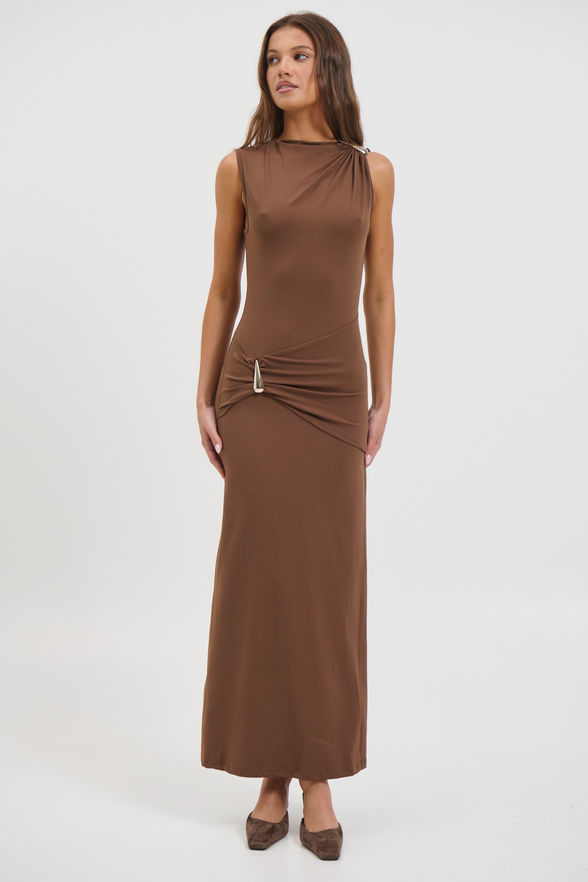 Nikki Maxi Dress Chocolate
