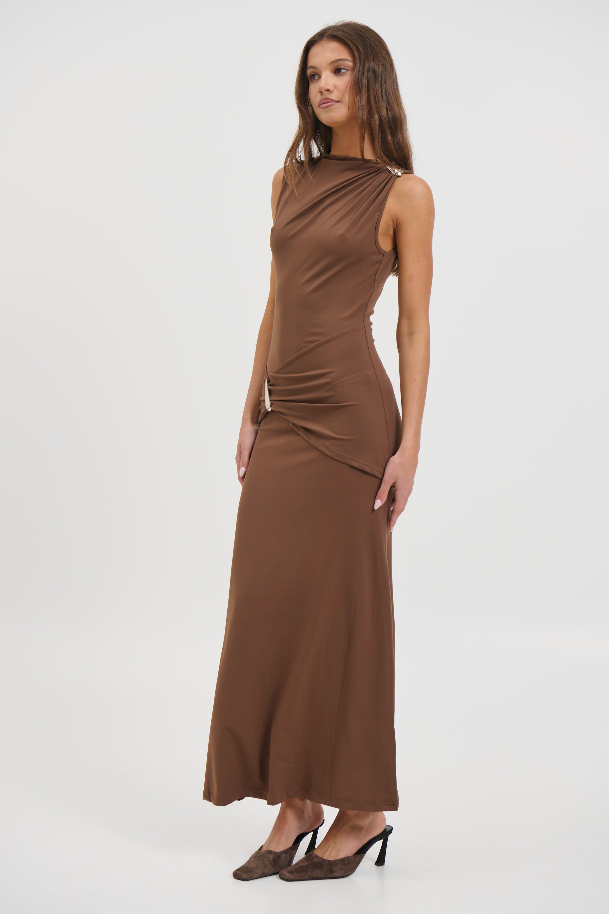 Nikki Maxi Dress Chocolate