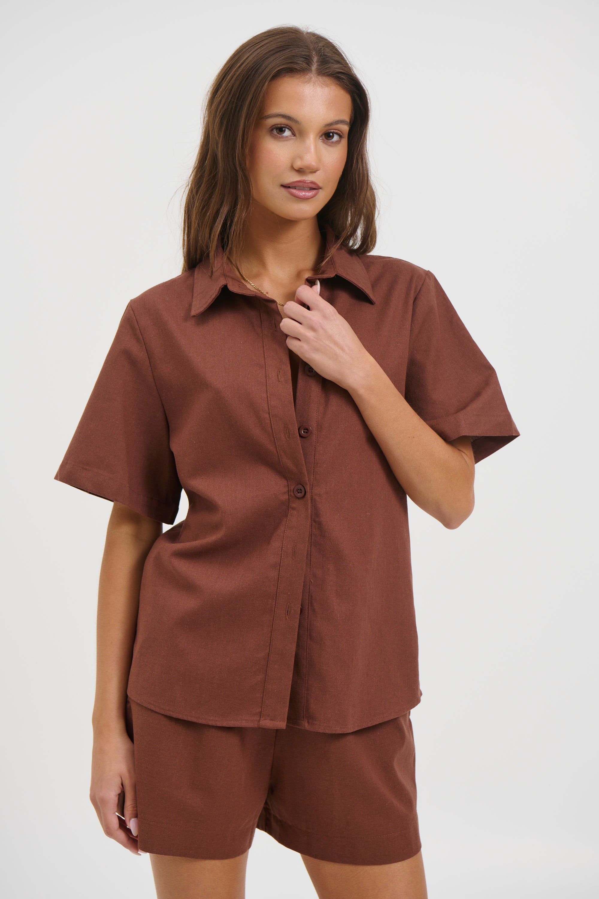 Gabriel Shirt Chocolate