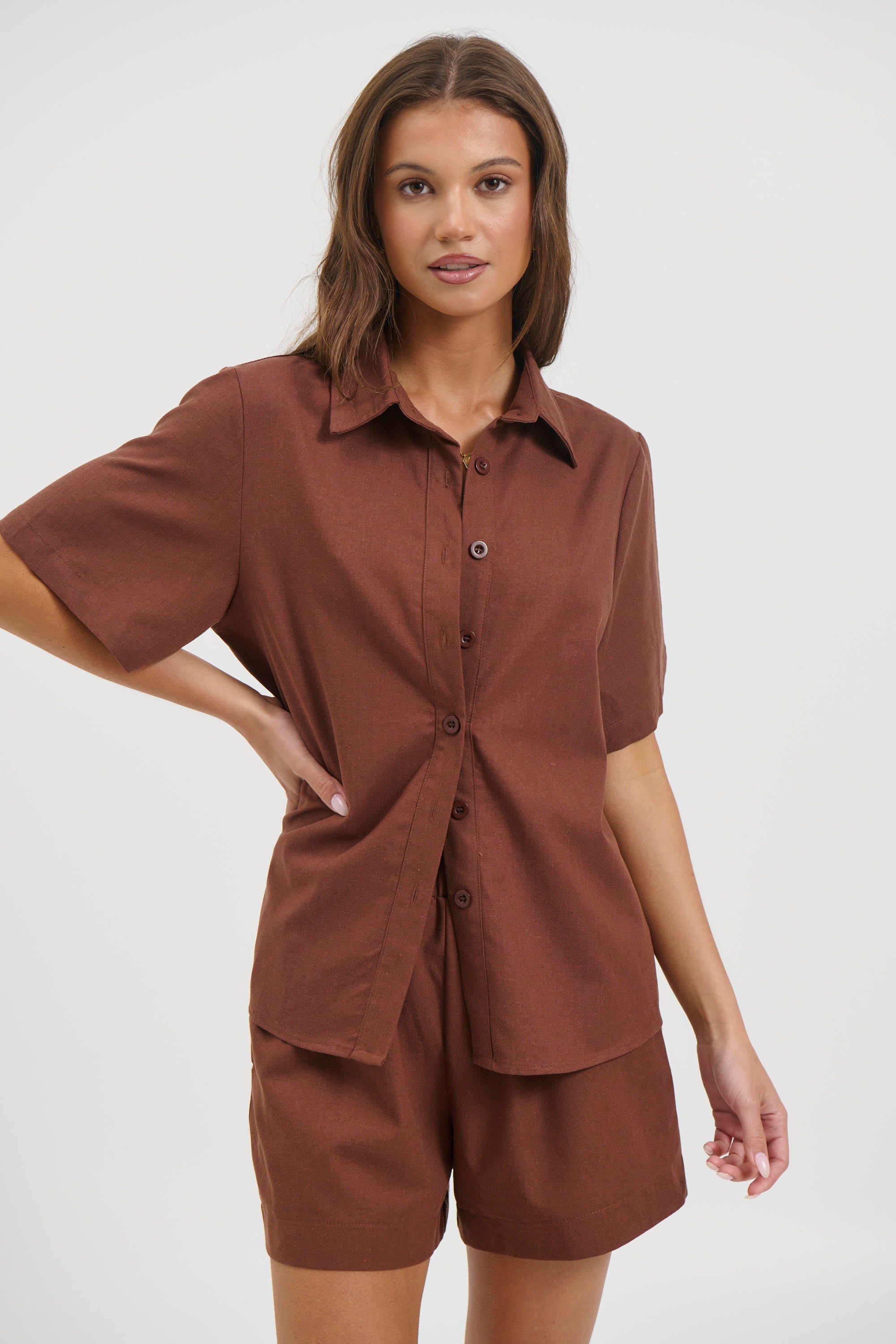 Gabriel Shirt Chocolate