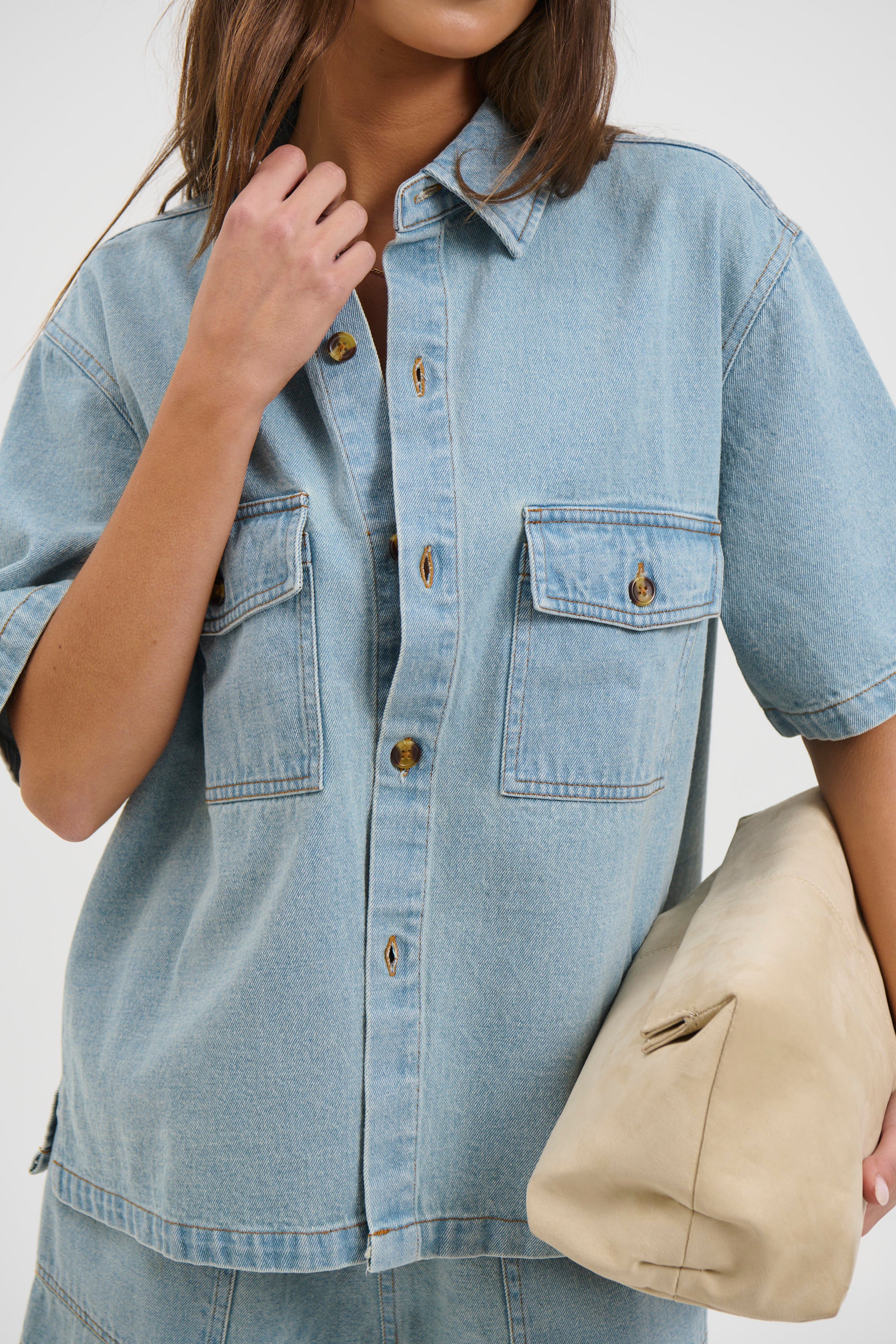 Delaney Denim Set Vintage Blue