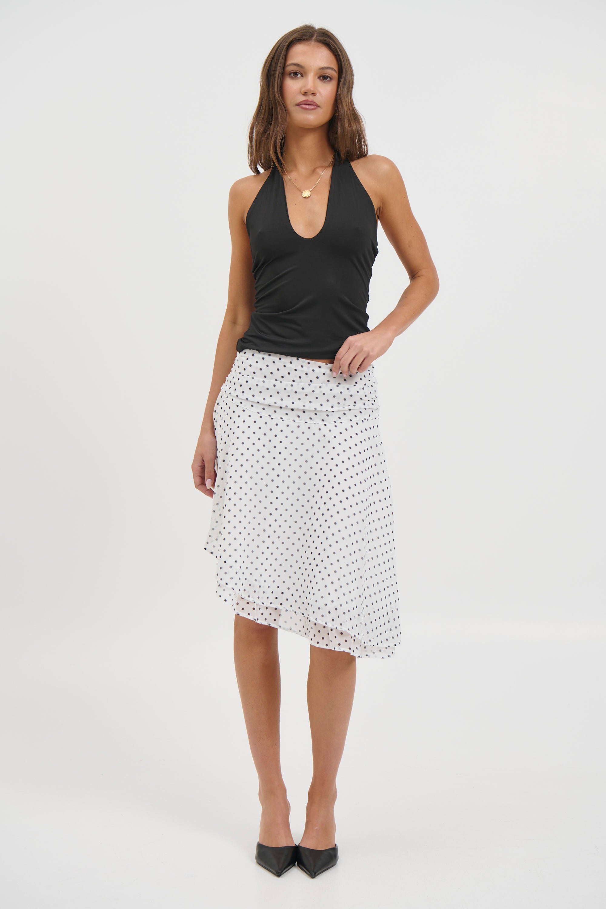 Paloma Midi Skirt White