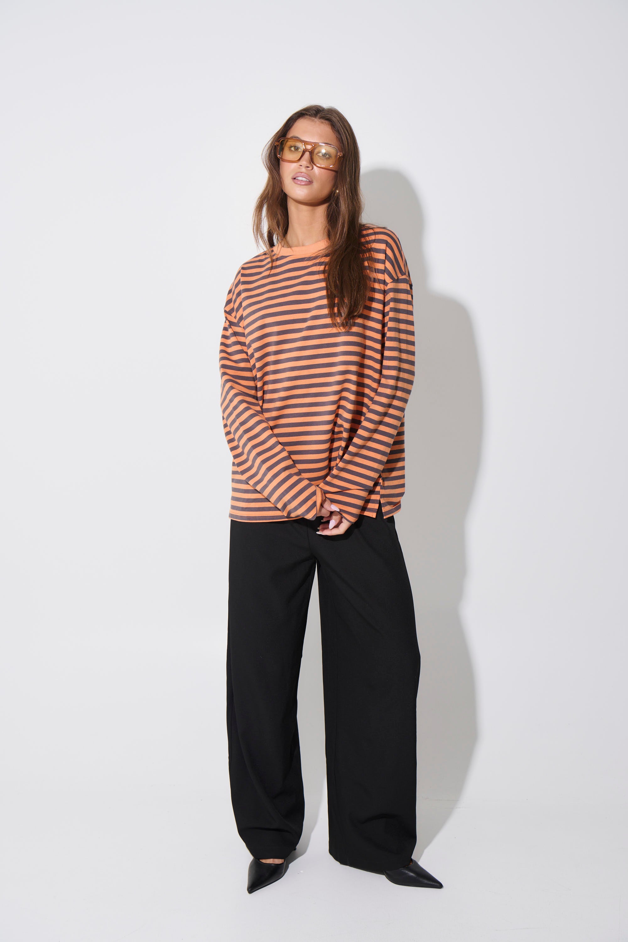 Asher Long Sleeve Tangerine