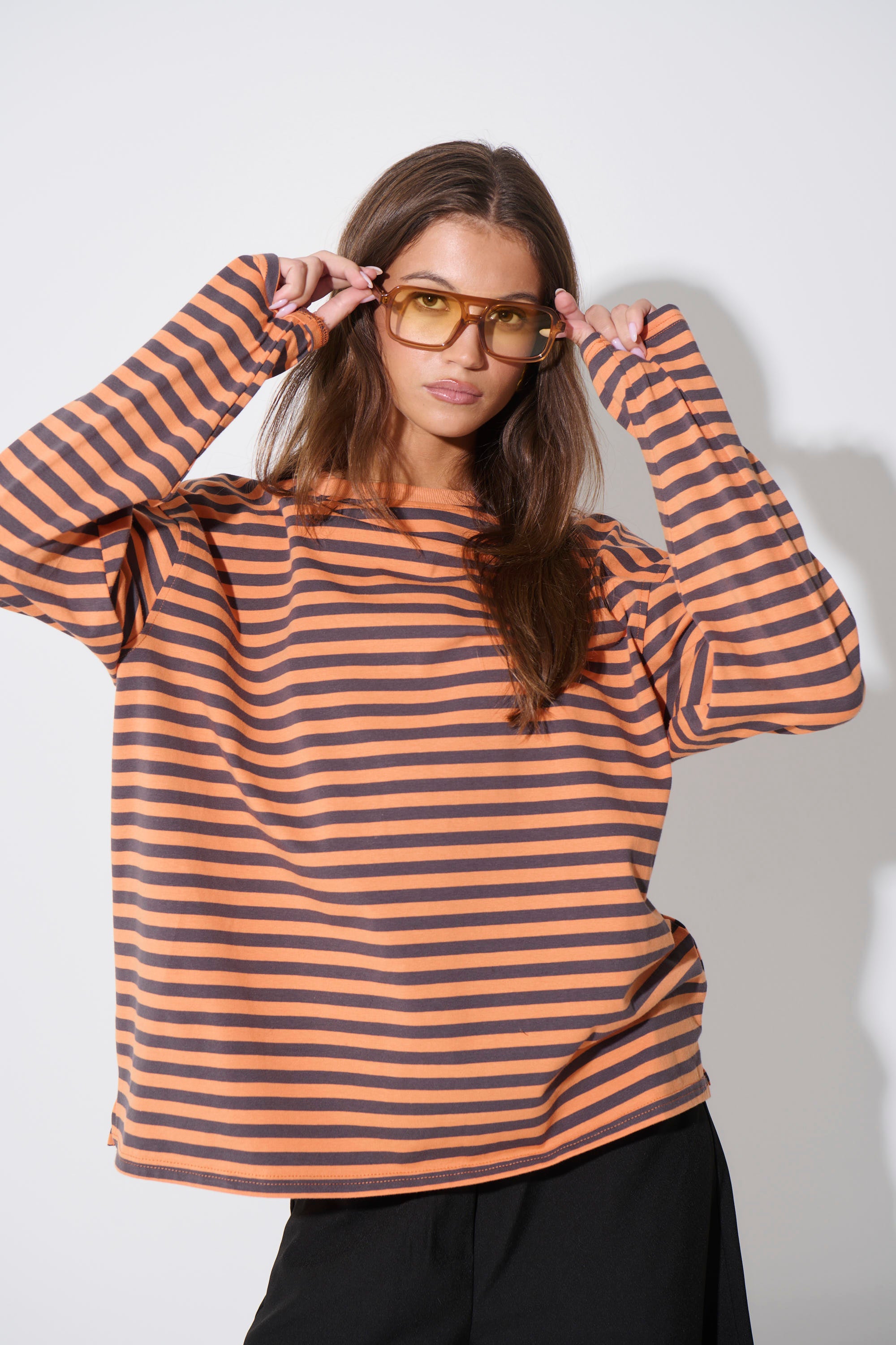 Asher Long Sleeve Tangerine