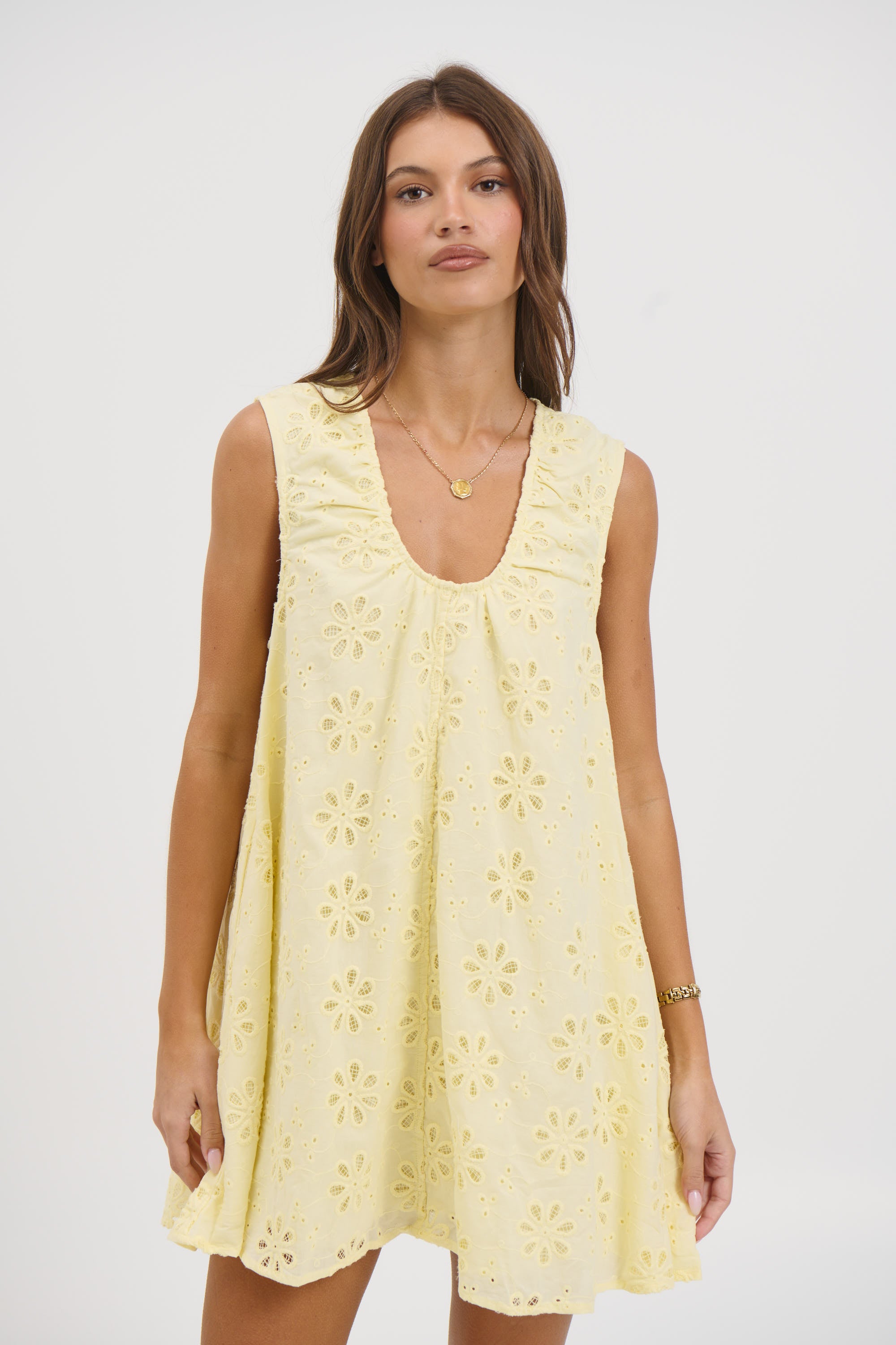 Samira Mini Dress Lemon