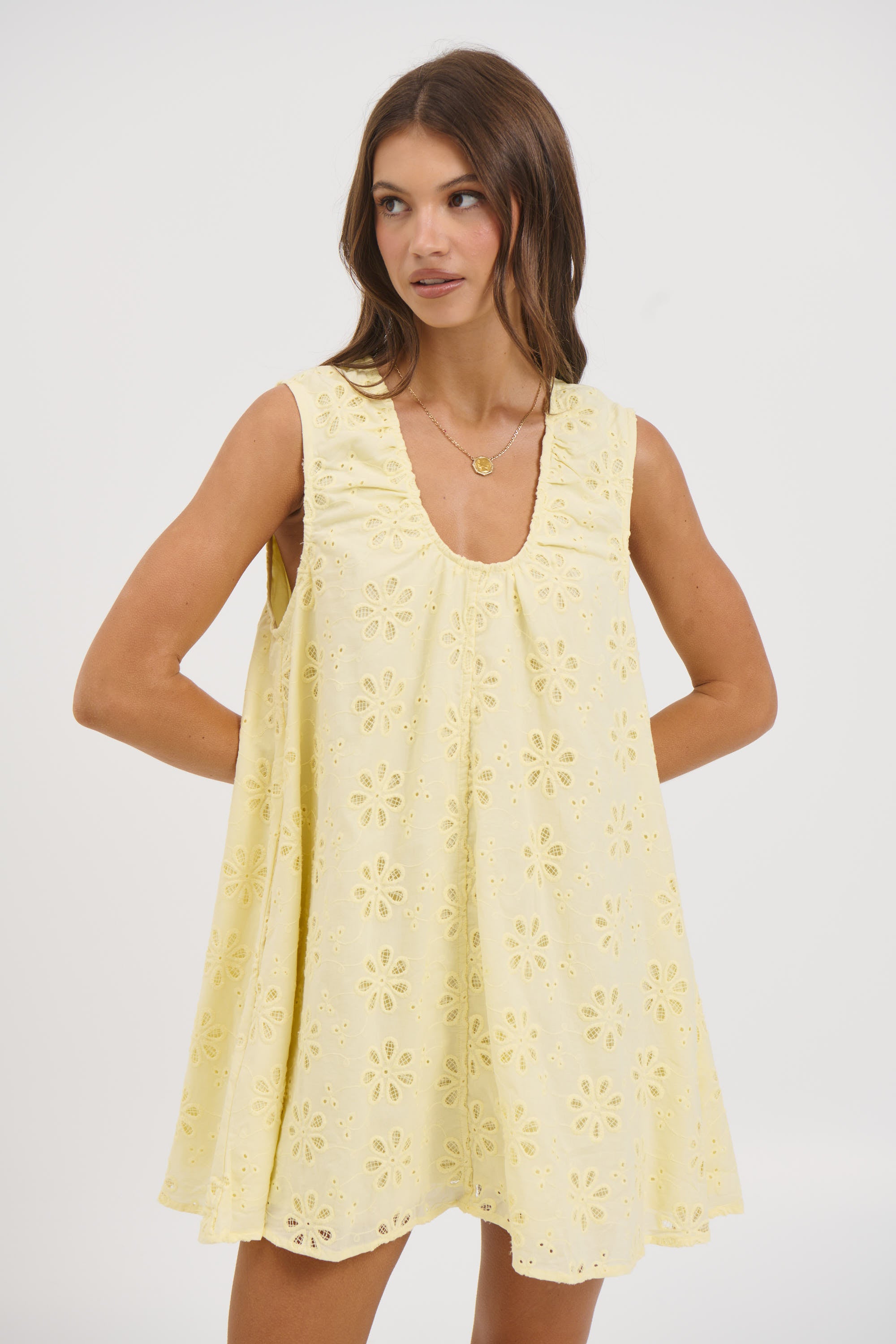 Samira Mini Dress Lemon