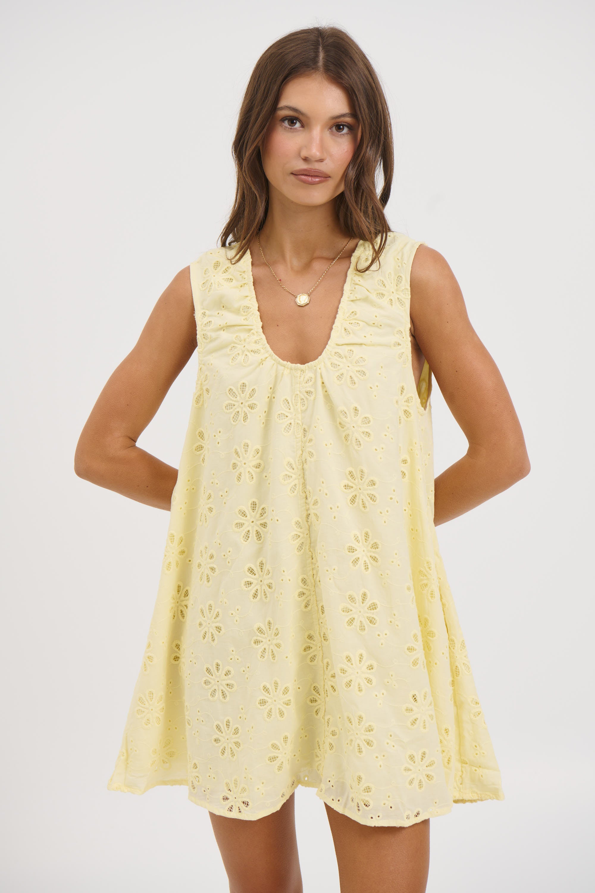 Samira Mini Dress Lemon