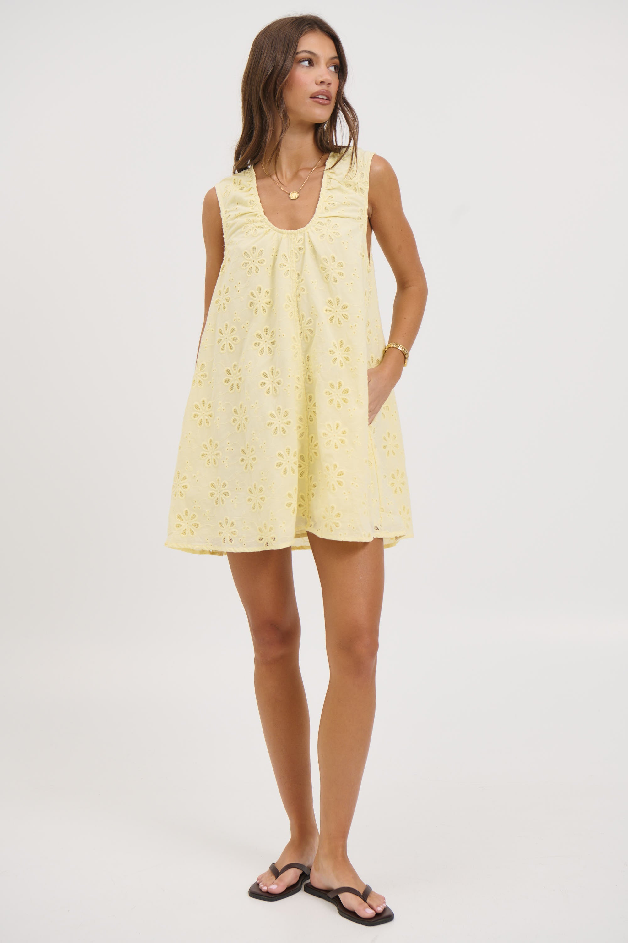 Samira Mini Dress Lemon