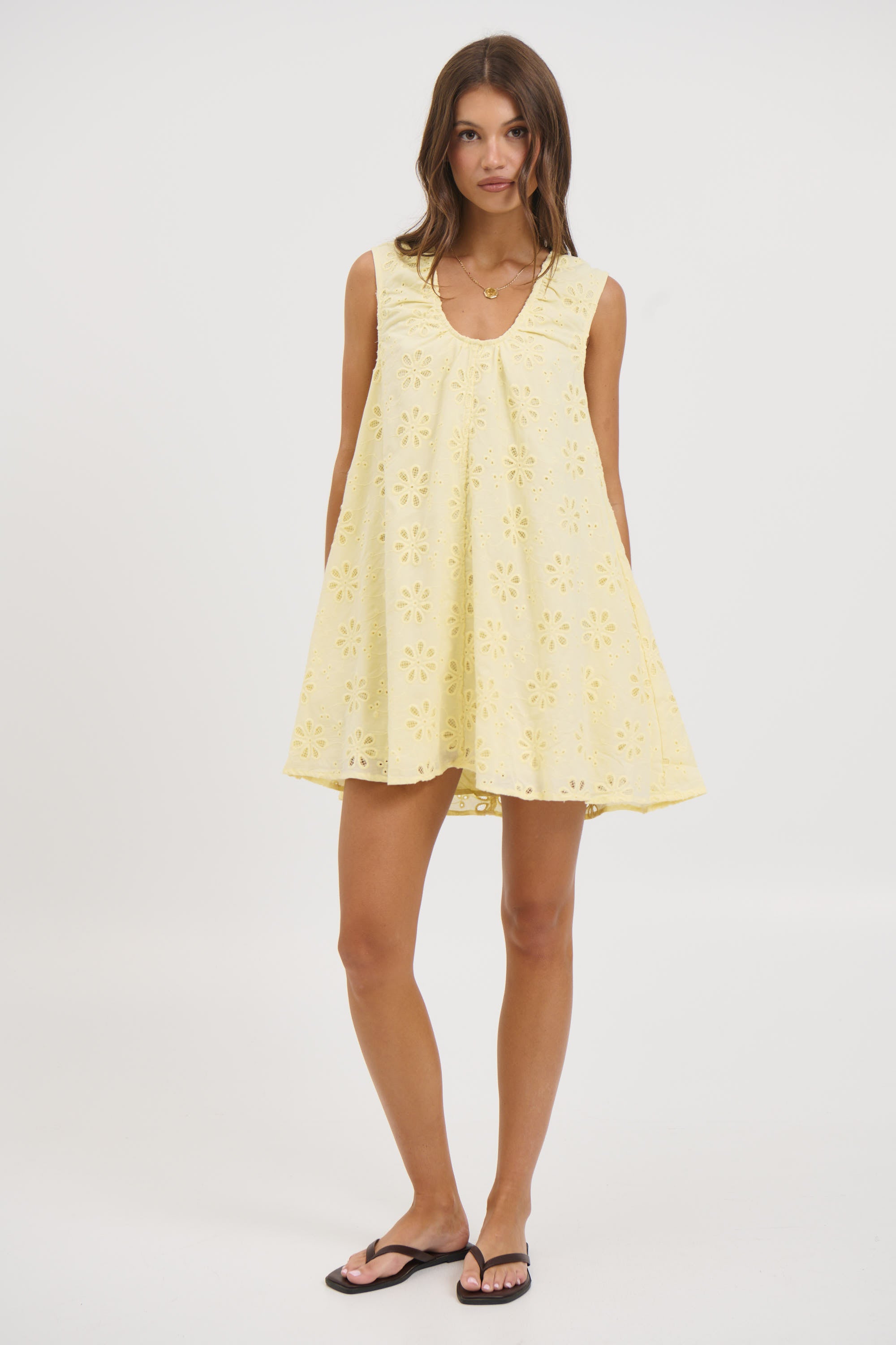 Samira Mini Dress Lemon