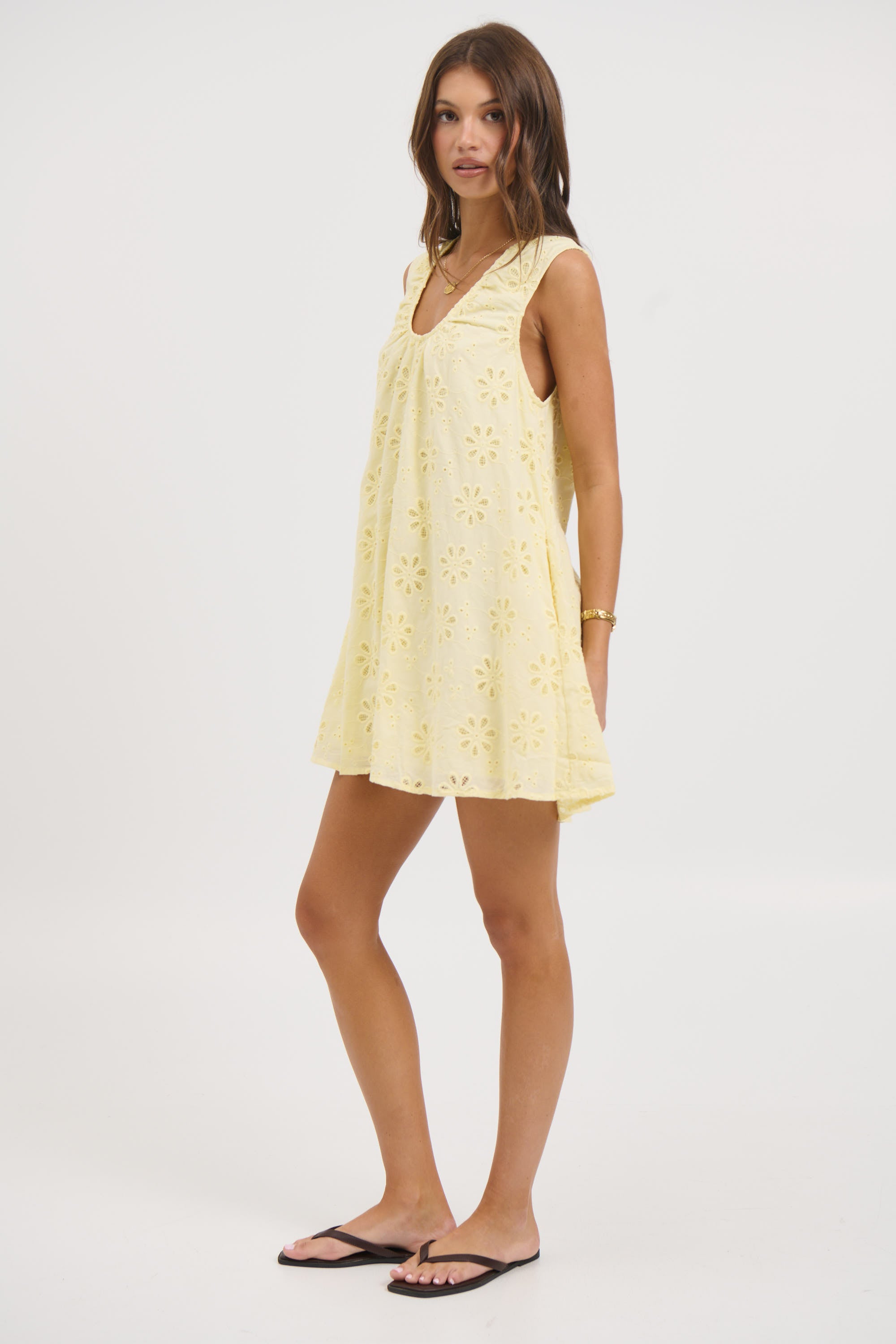 Samira Mini Dress Lemon