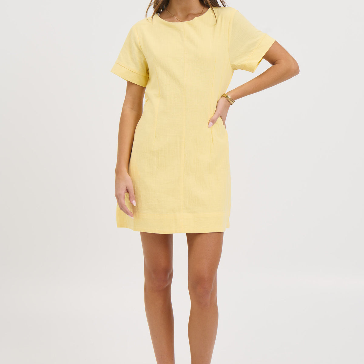Amy Mini Dress Lemon Amy Mini Dress Lemon