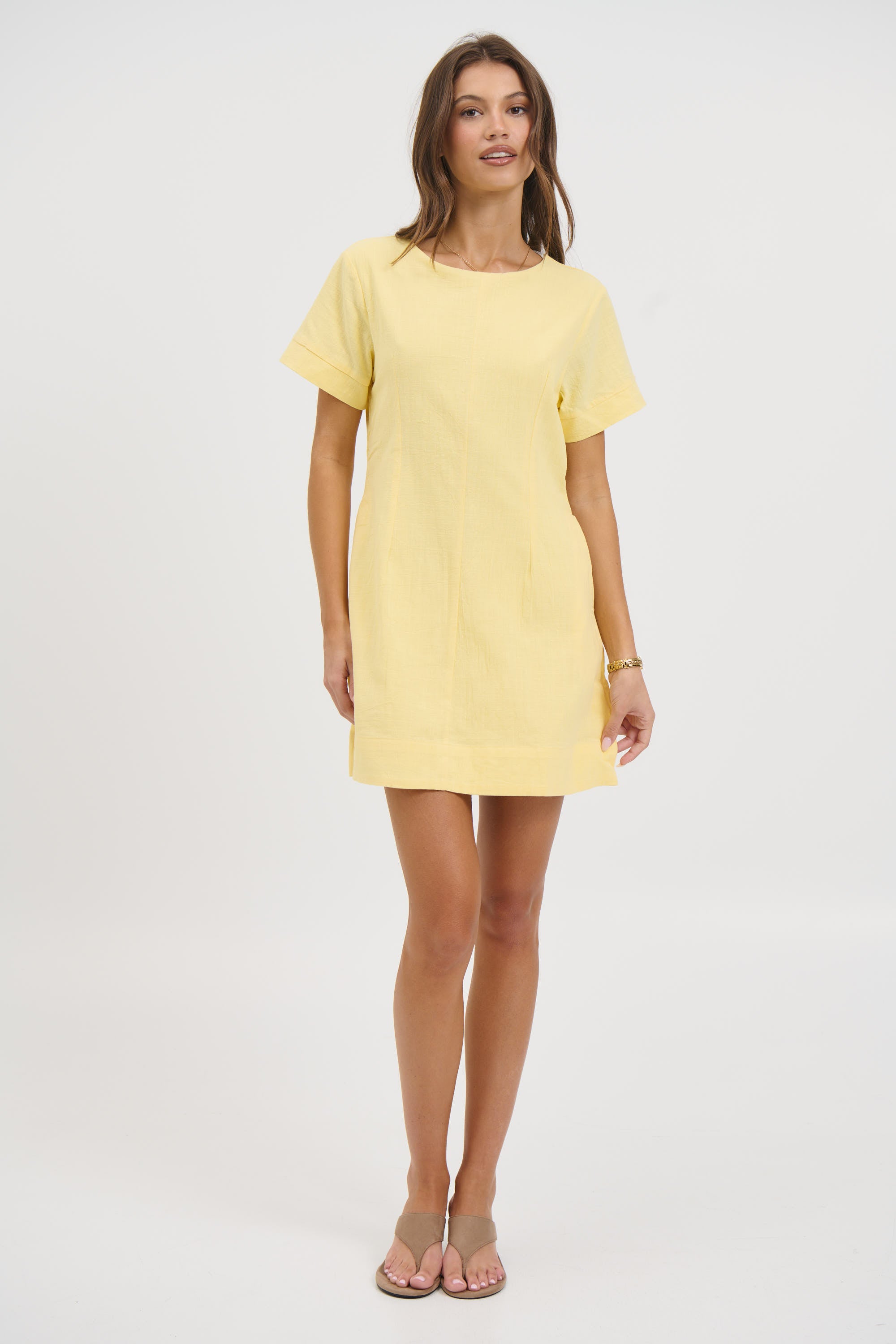 Amy Mini Dress Lemon