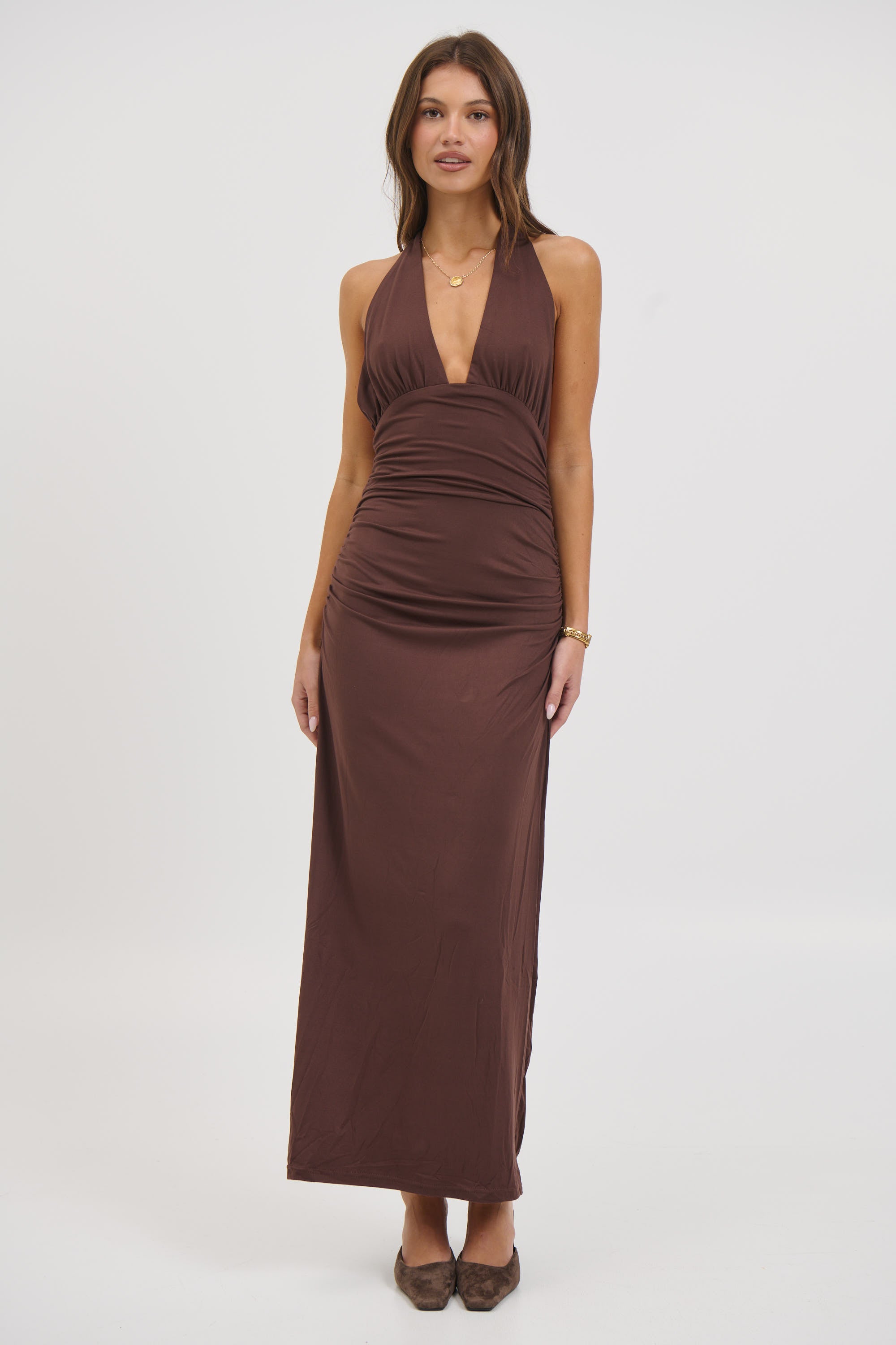 Patrice Maxi Dress Chocolate