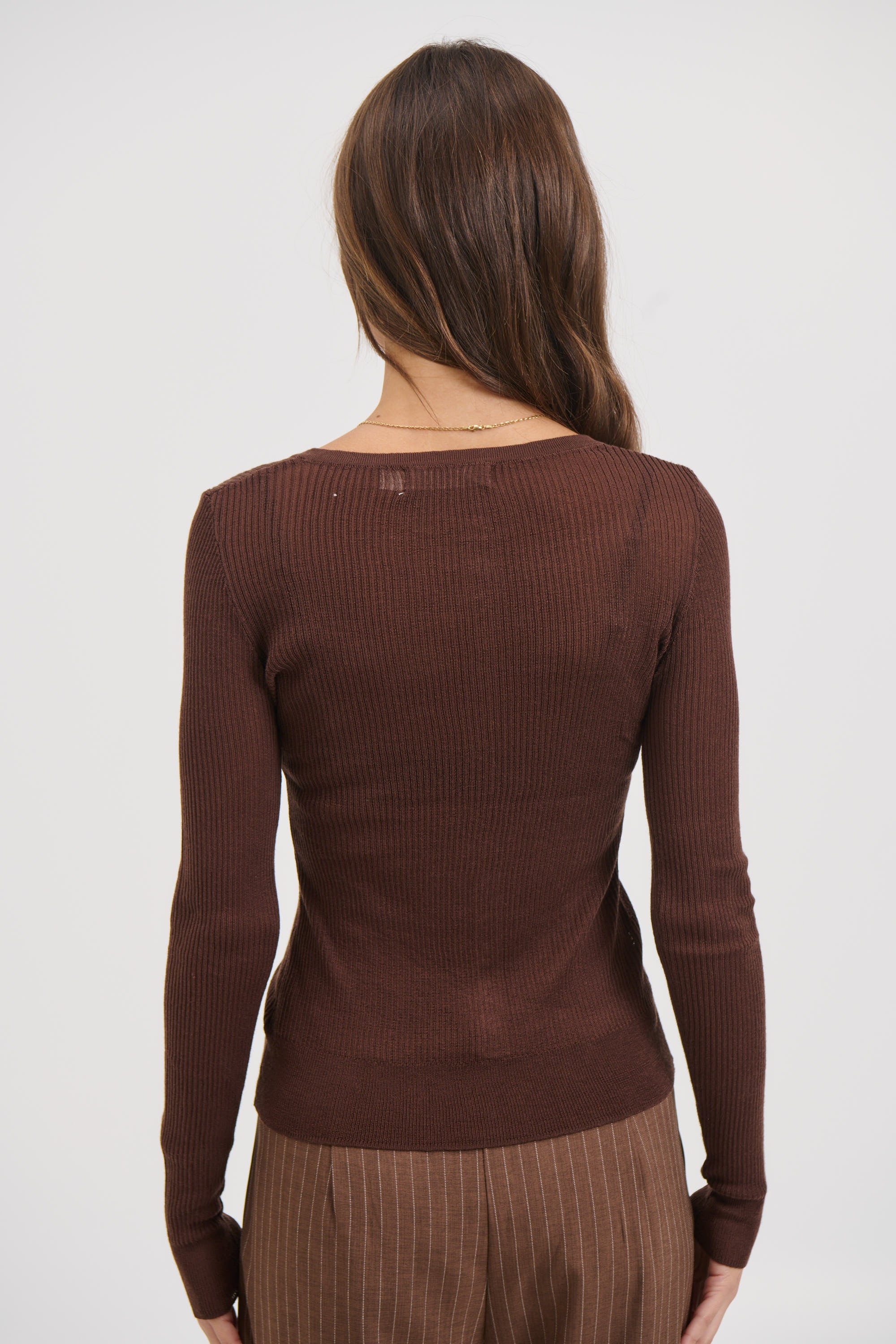 Analisa Sheer Top Chocolate