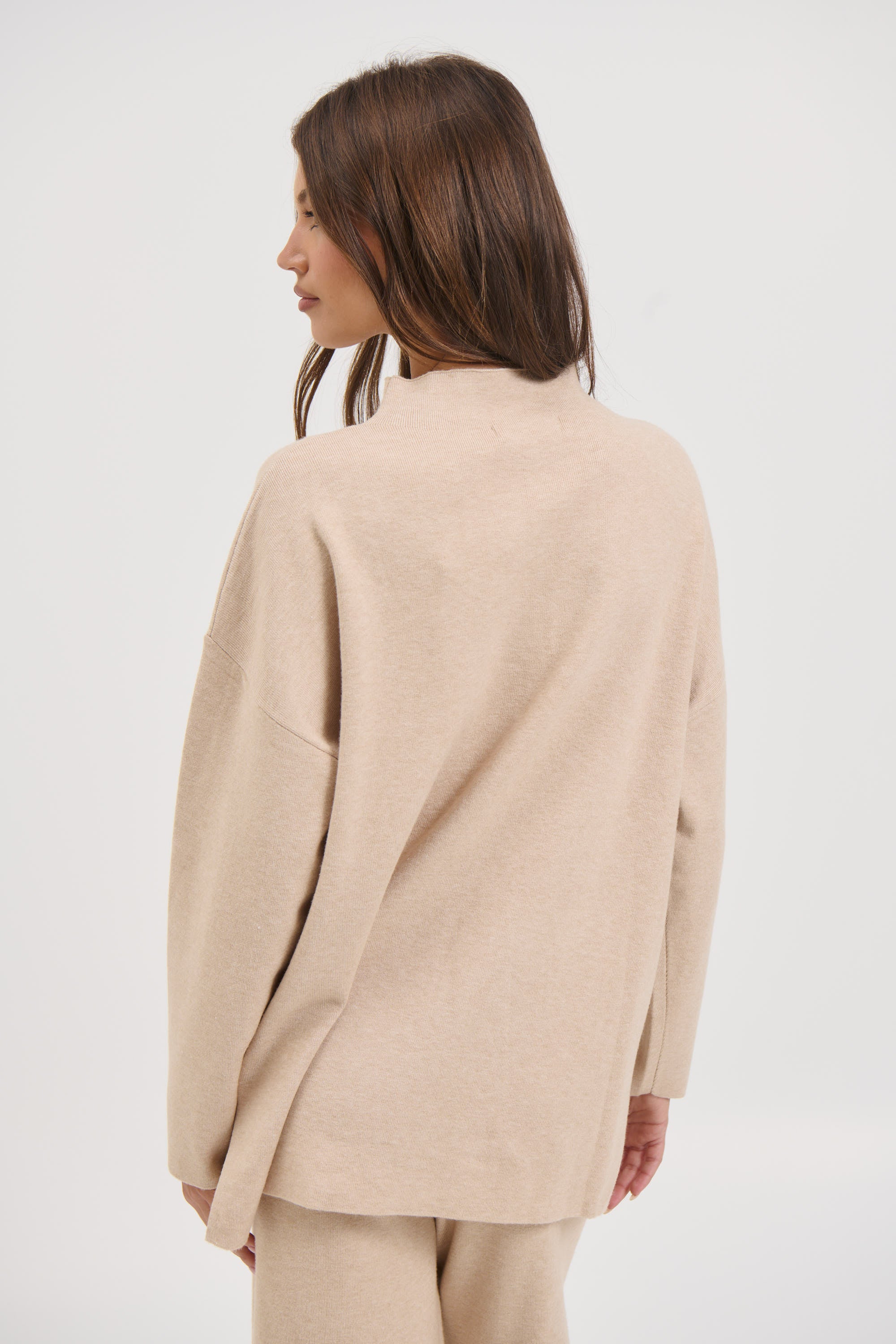 Quin Knit Sweater Beige