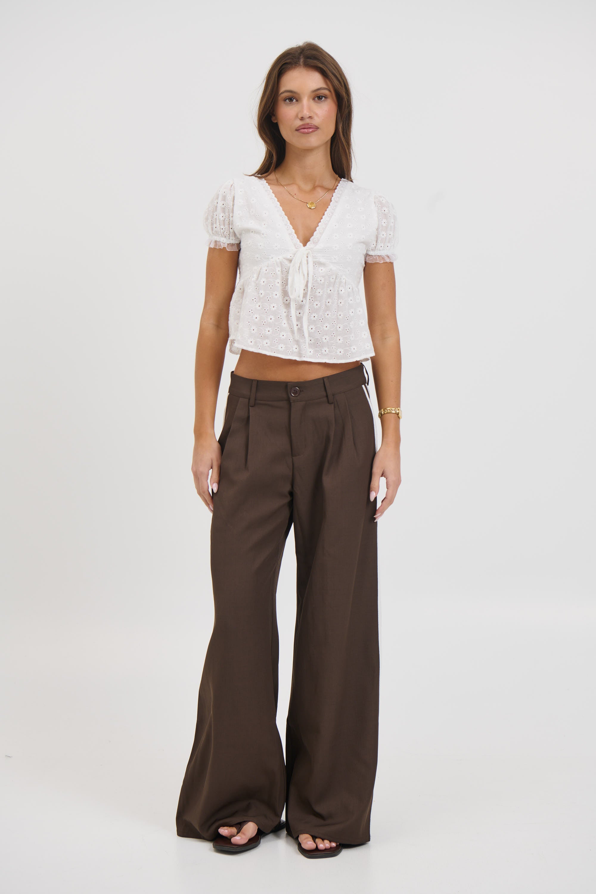 Georgina Top White