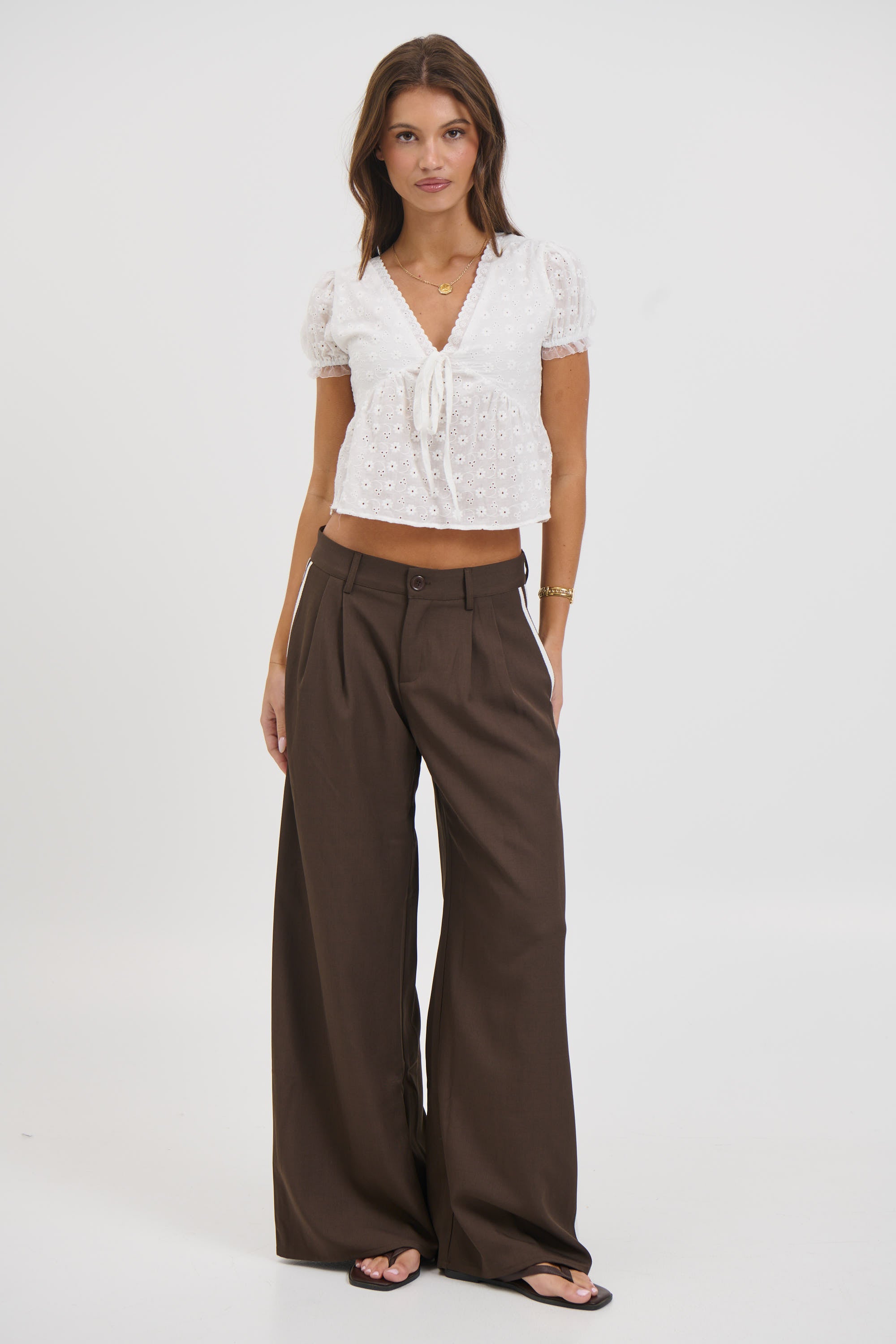Georgina Top White