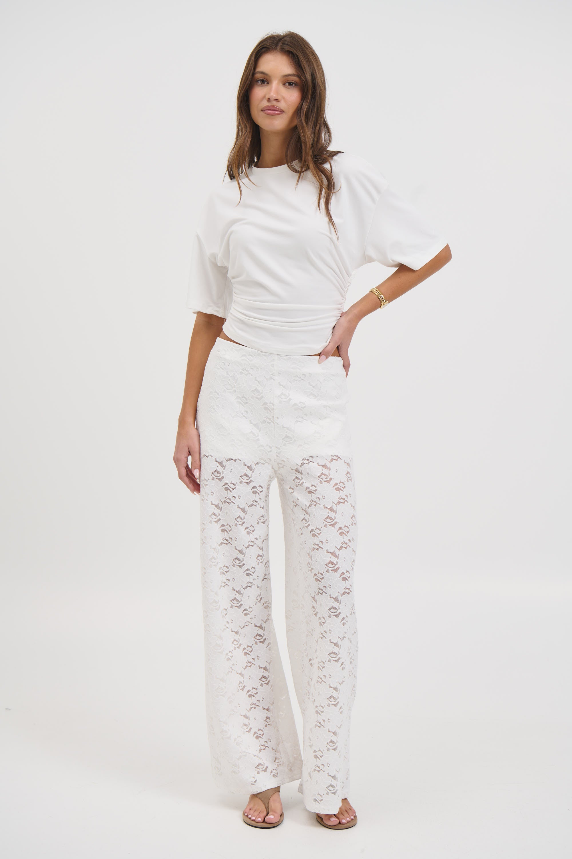 Jacinta Lace Pant White