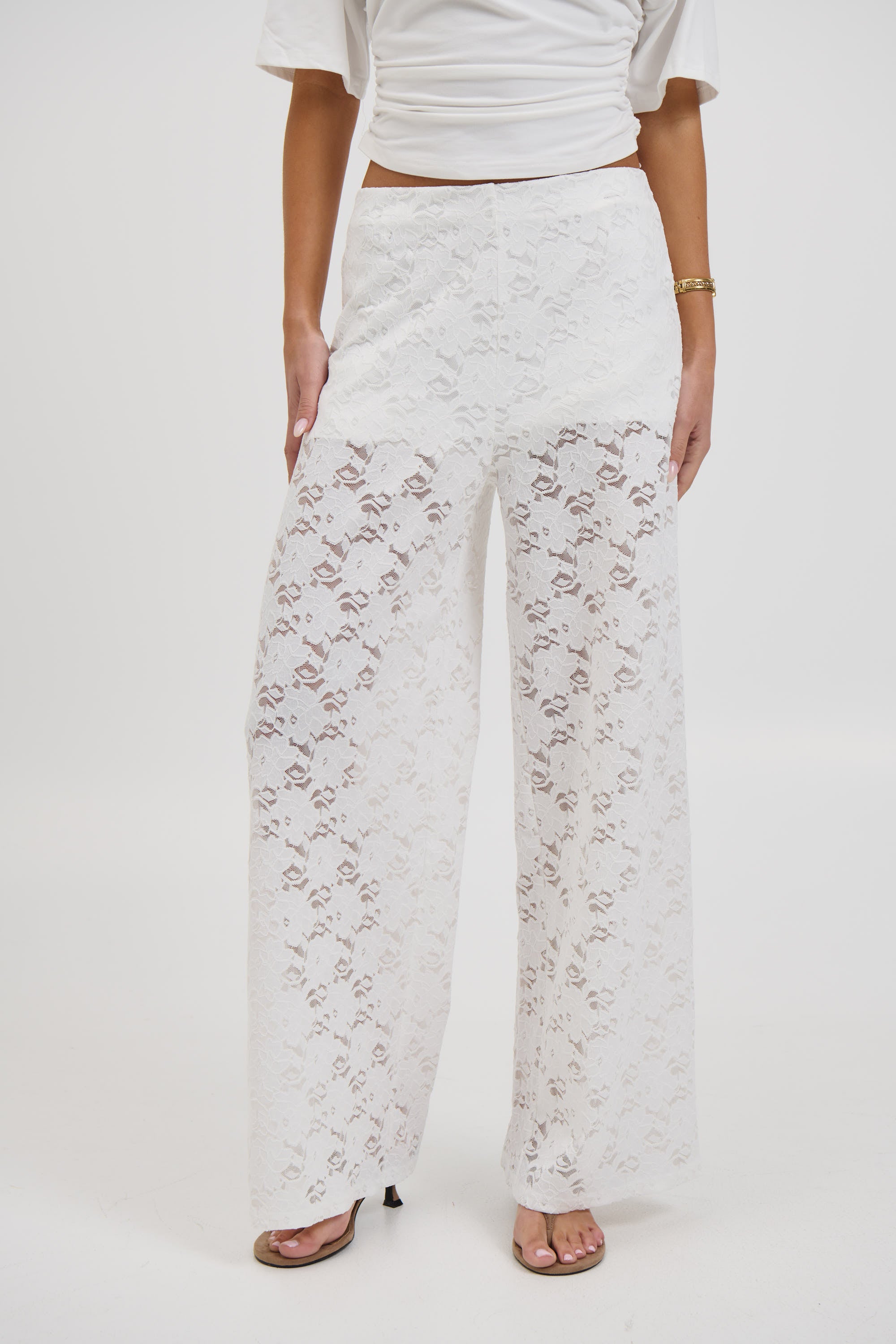 Jacinta Lace Pant White
