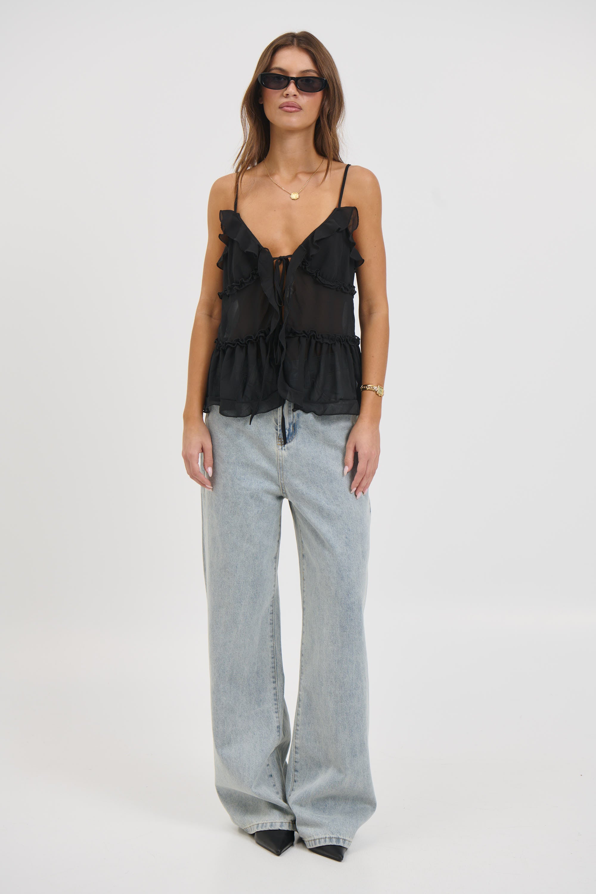 Capri Cami Black