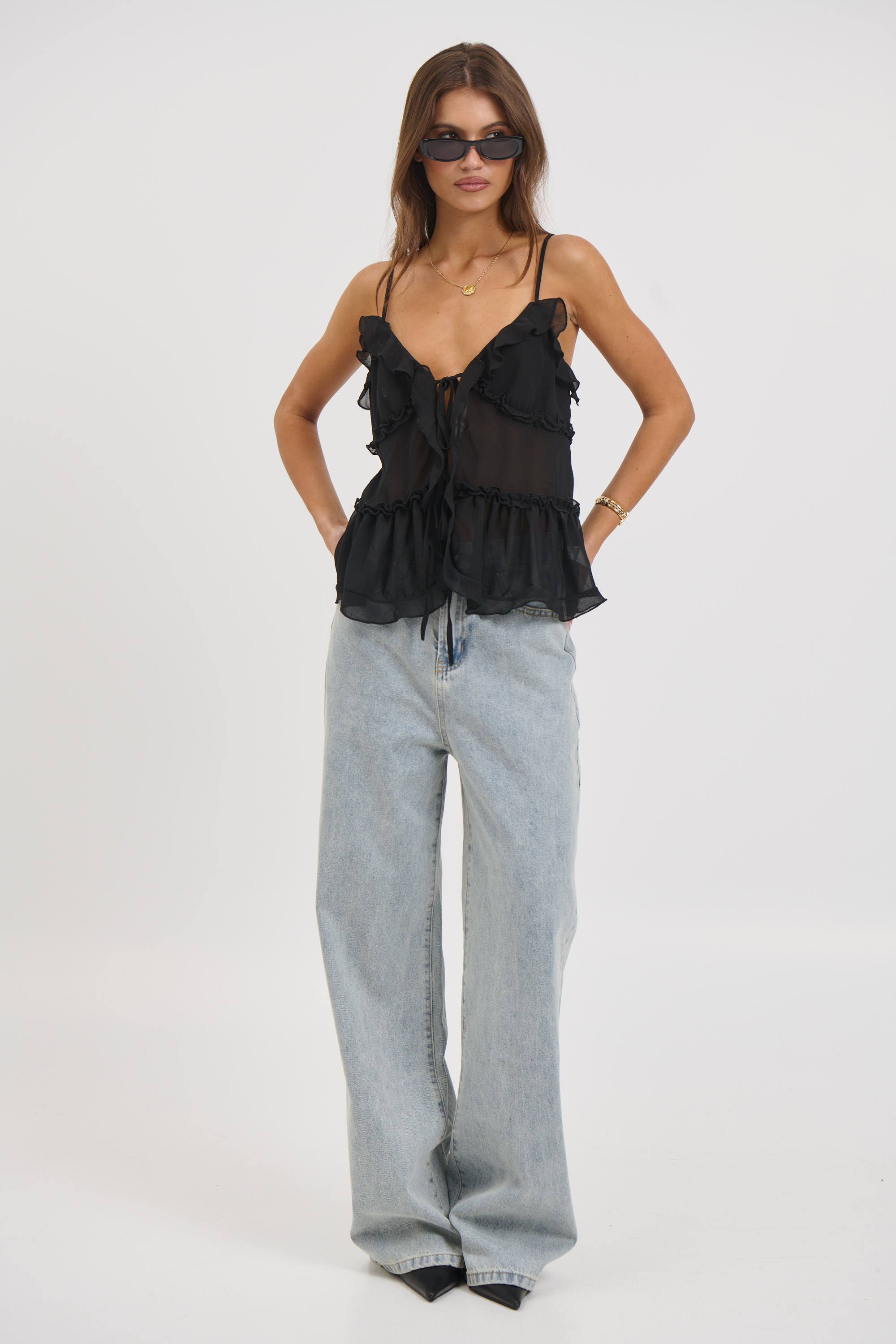 Capri Cami Black