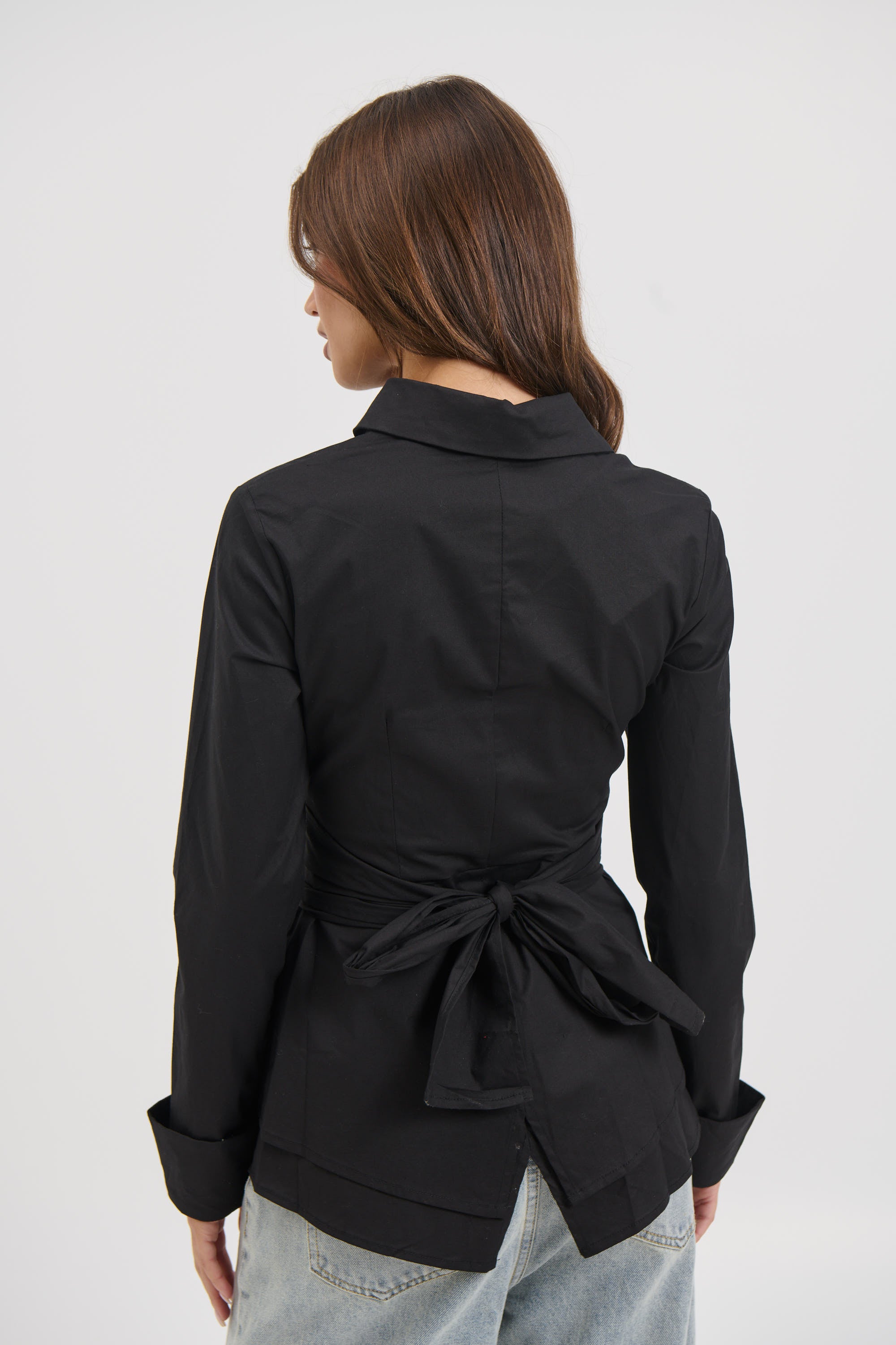 Vixon Wrap Shirt Black