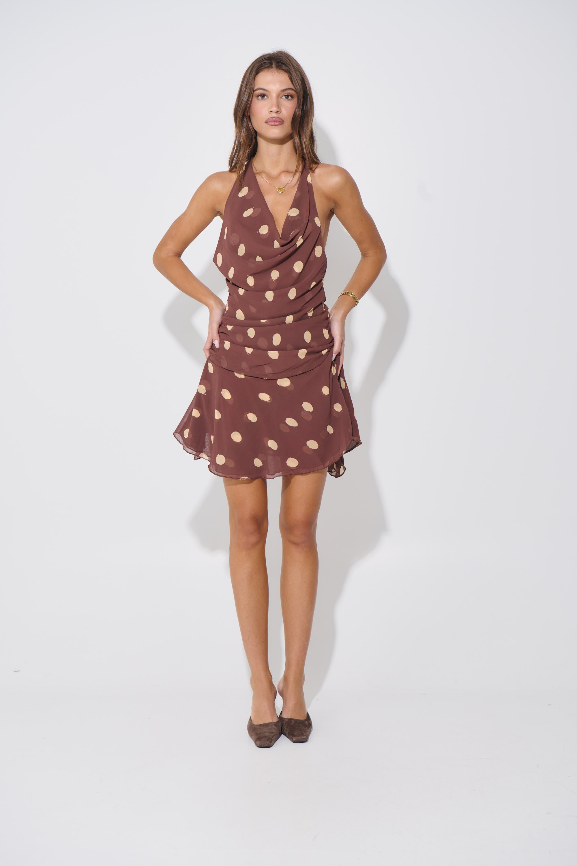Ricky Mini Dress Chocolate