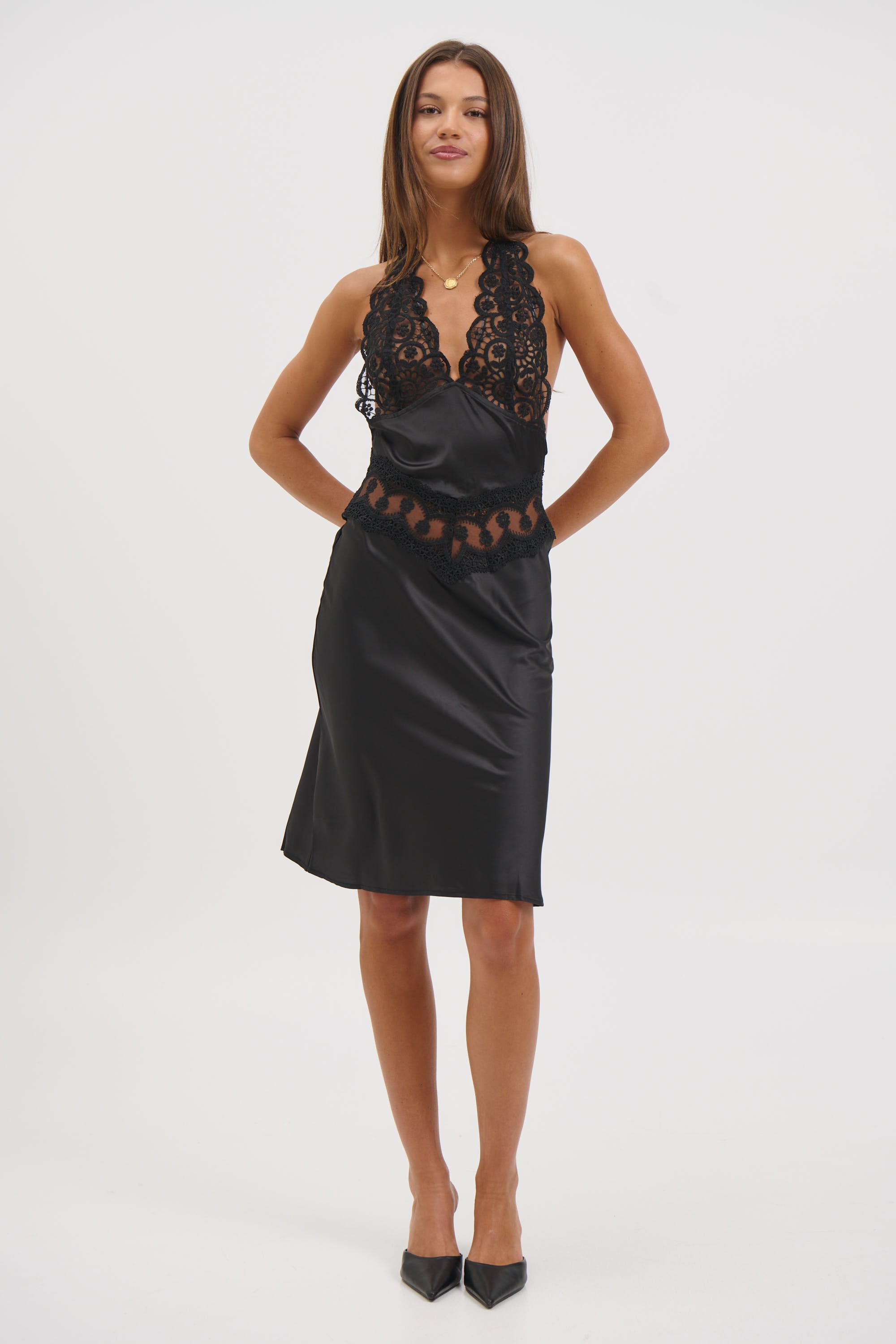 Solana Midi Dress Onyx